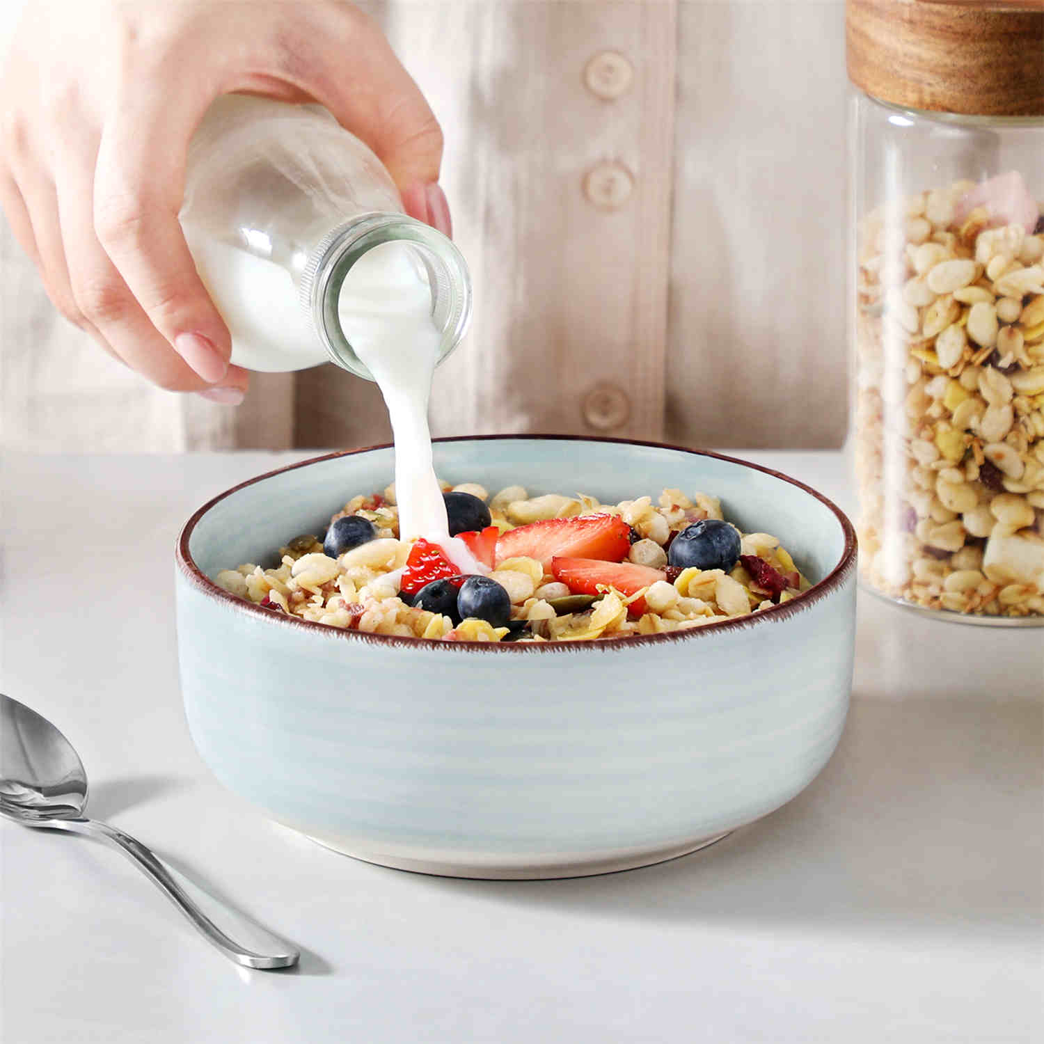 Bonita Lipped-Edge 12 Piece Dinnerware Set