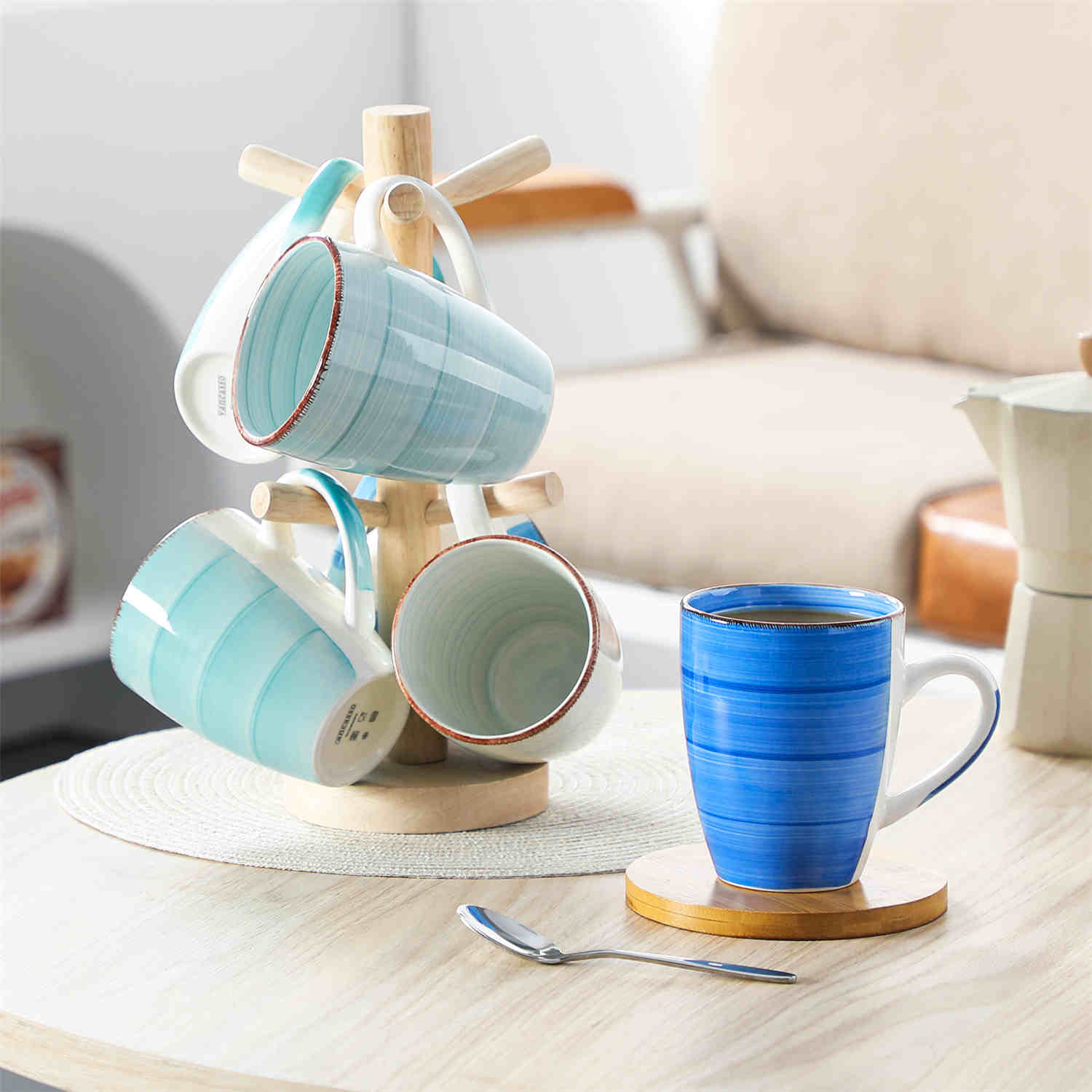 Bonita Large Mugs Set of 6