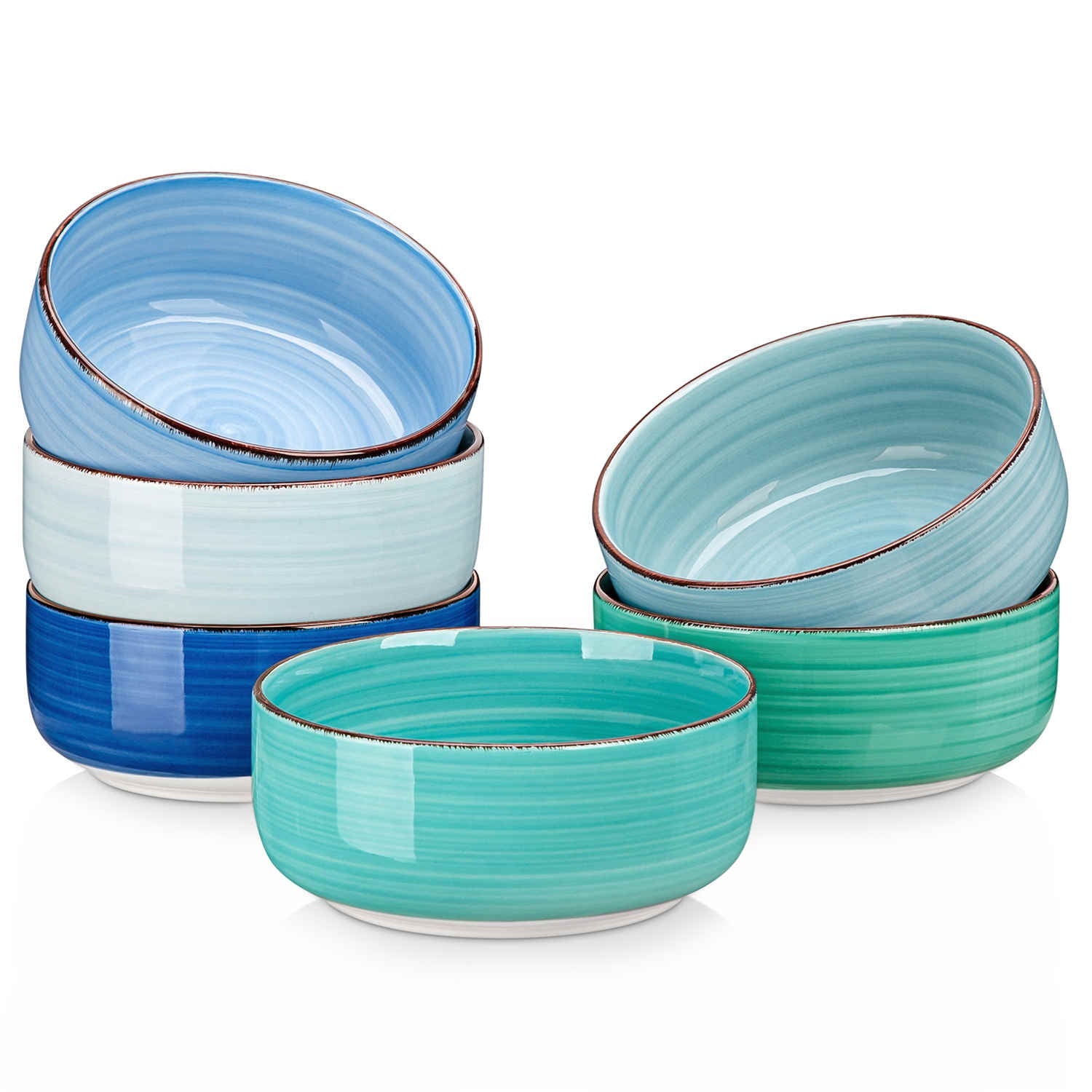 Bonita Deep Round Cereal Bowls Set of 6