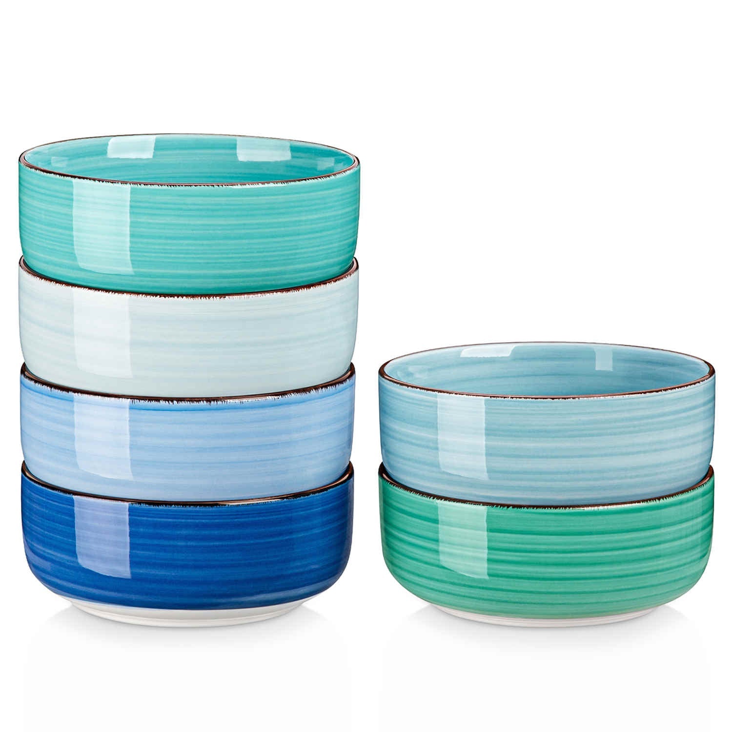 Bonita Deep Round Cereal Bowls Set of 6
