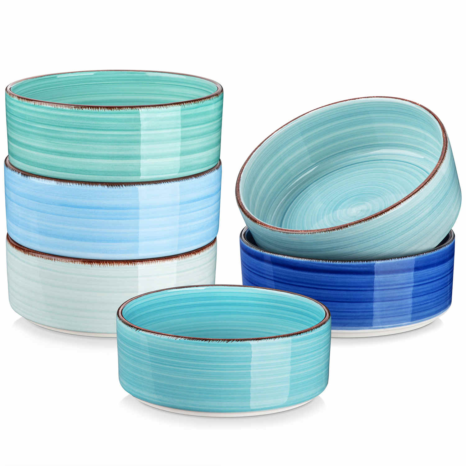 Bonita Straight-Edge Cereal Bowls Set of 6