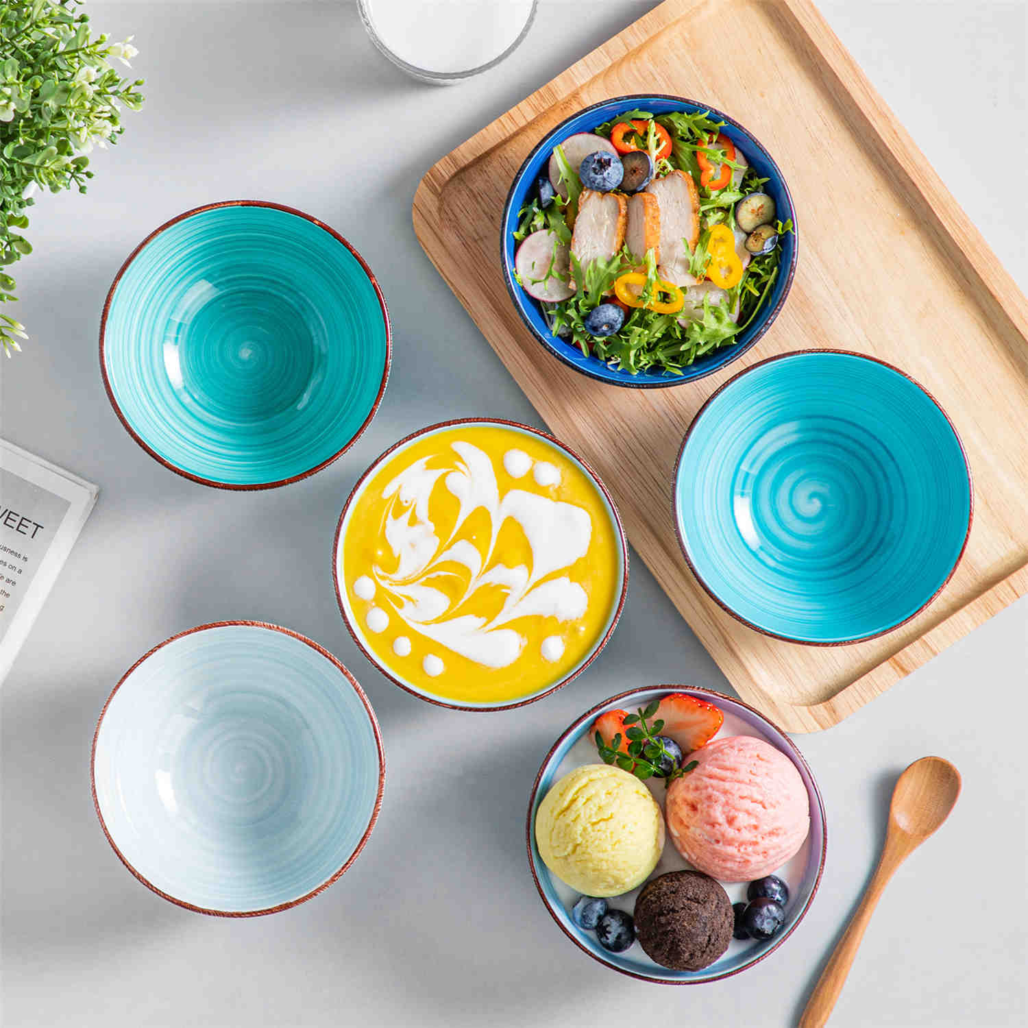 Bonita Mini Cereal Bowls Set of 6