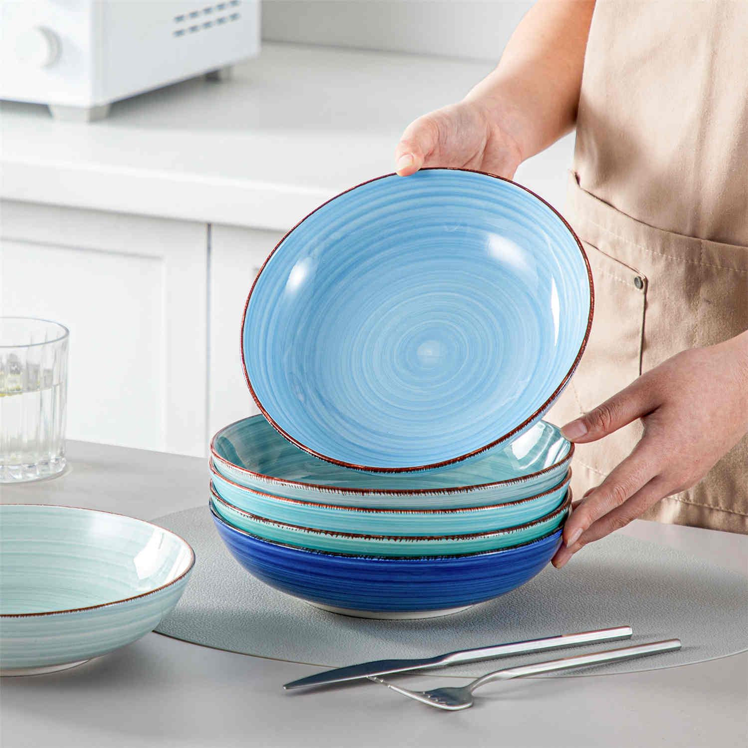 Bonita Pasta Bowls Set of 6