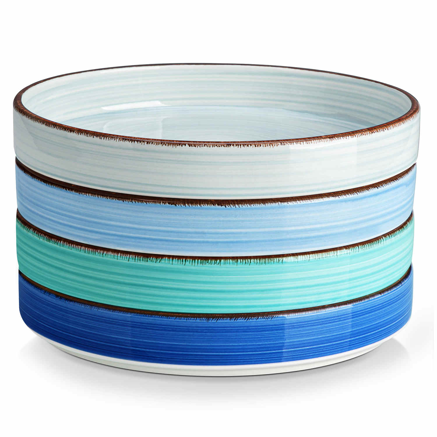 Bonita Straight-Edge Pasta Bowls Set of 4
