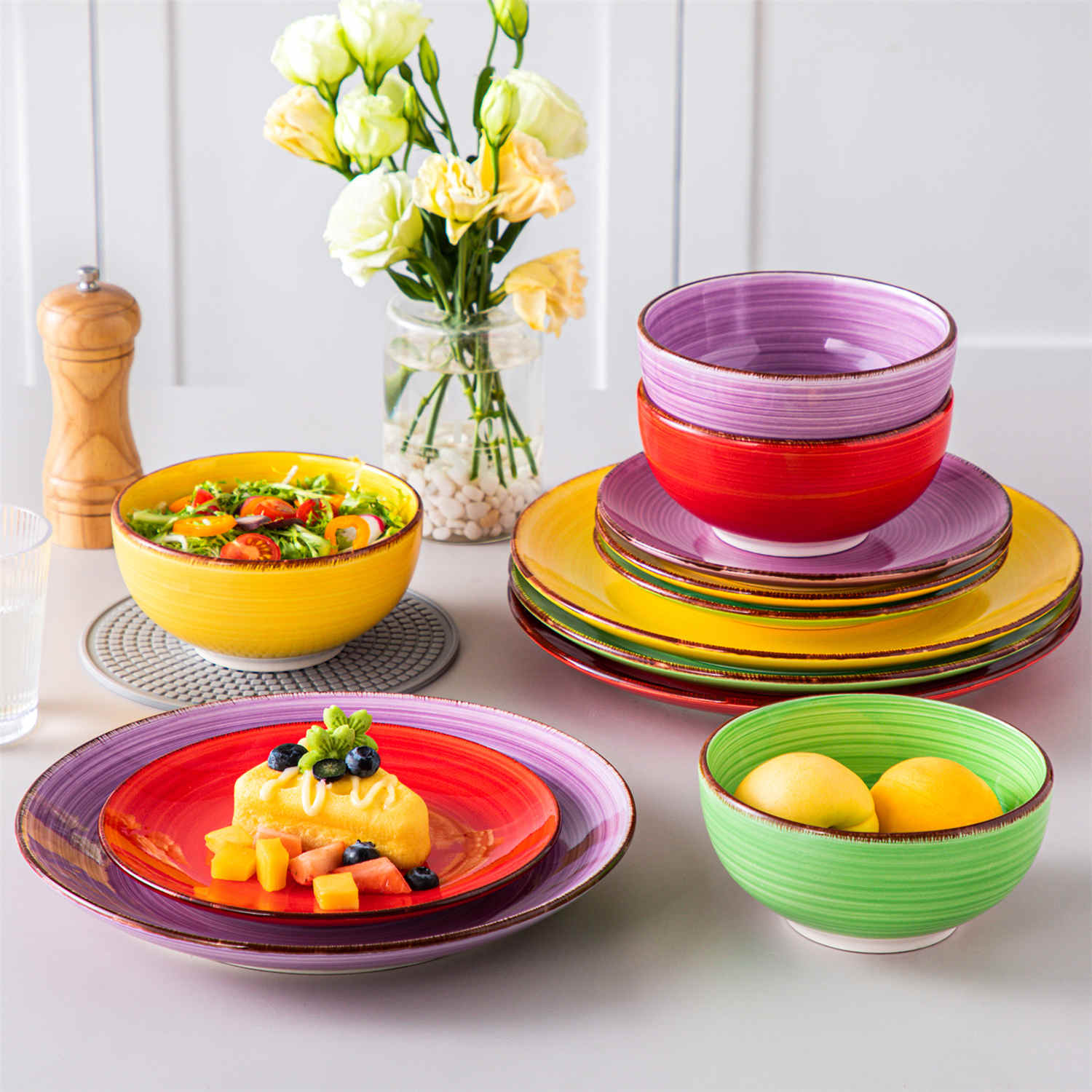 Bonita 12 Piece Dinnerware Set