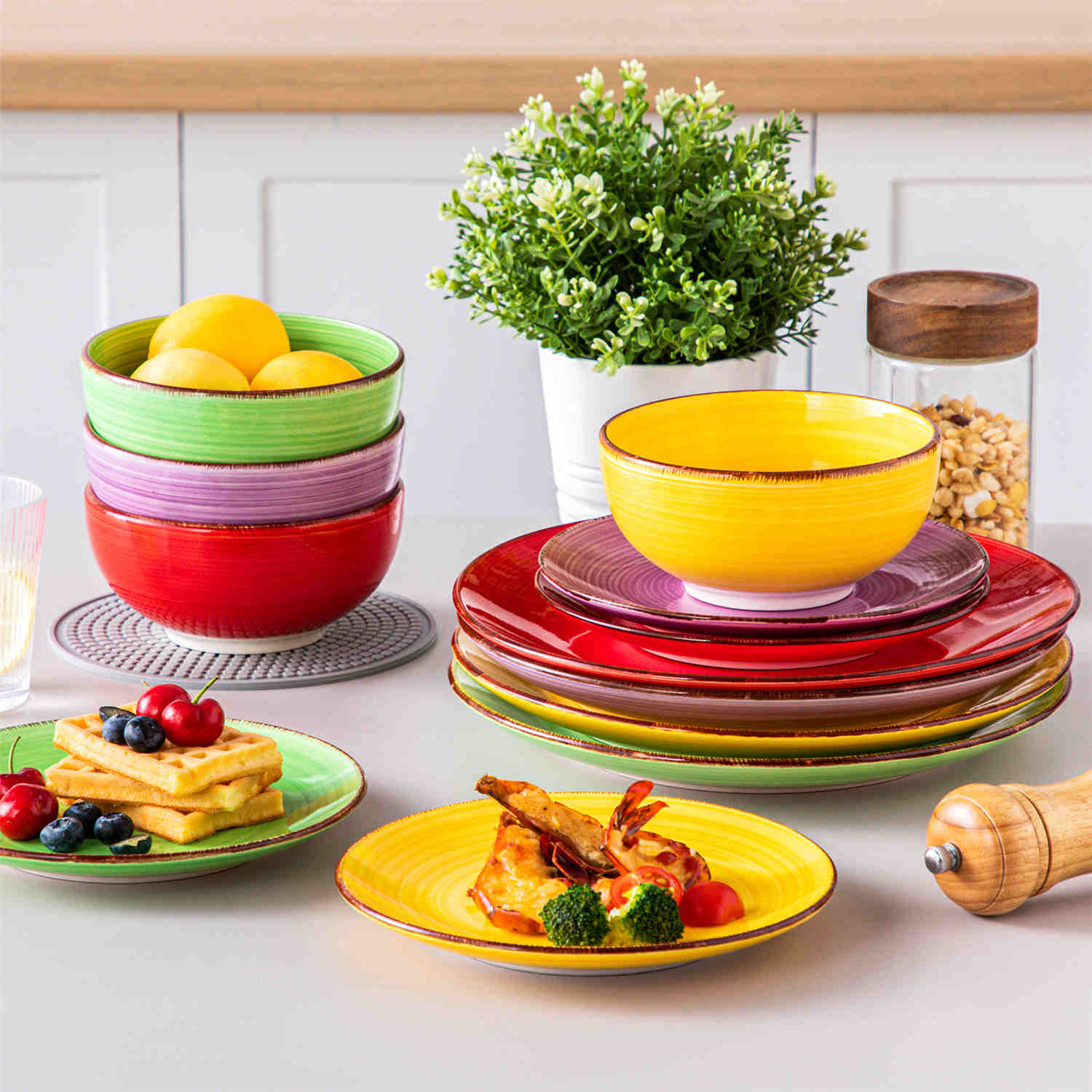 Bonita 12 Piece Dinnerware Set
