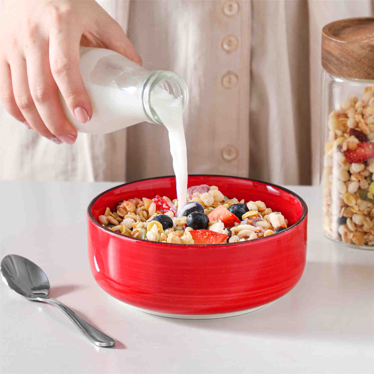 Bonita Lipped-Edge 24 Piece Dinnerware Set