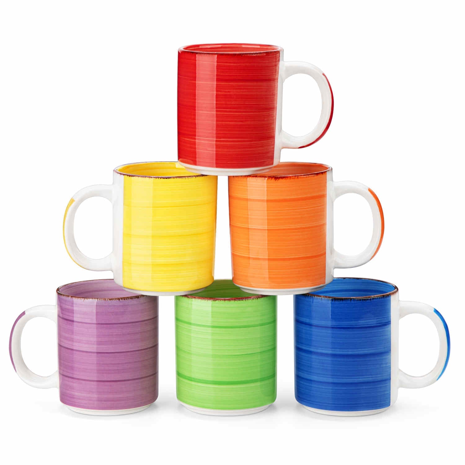 Bonita Large Round Mugs Set of 6