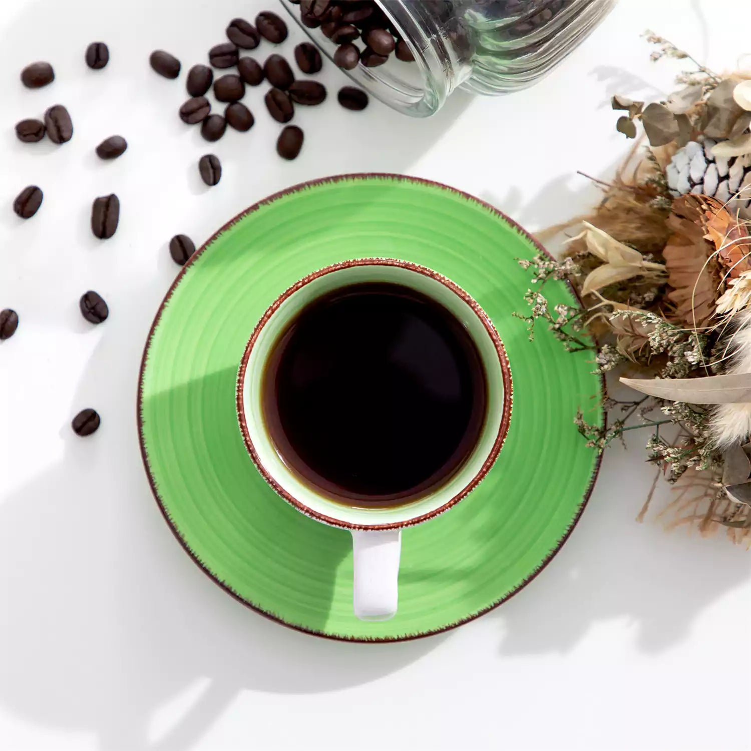 Bonita Multicolor Cups and Saucers Set of 6