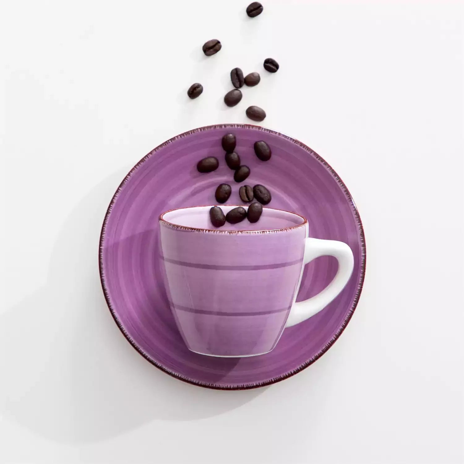 Bonita Multicolor Cups and Saucers Set of 6