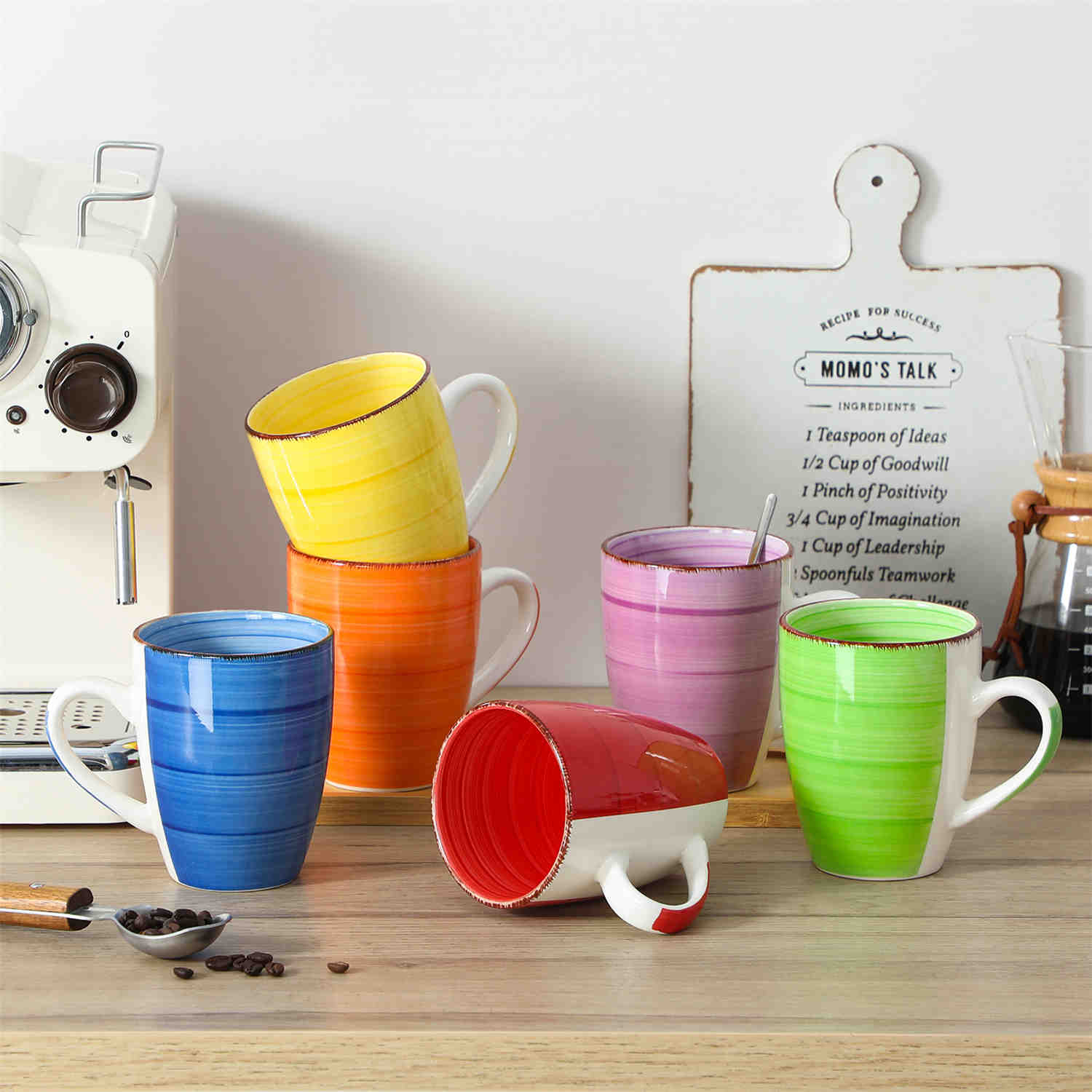 Bonita Large Mugs Set of 6