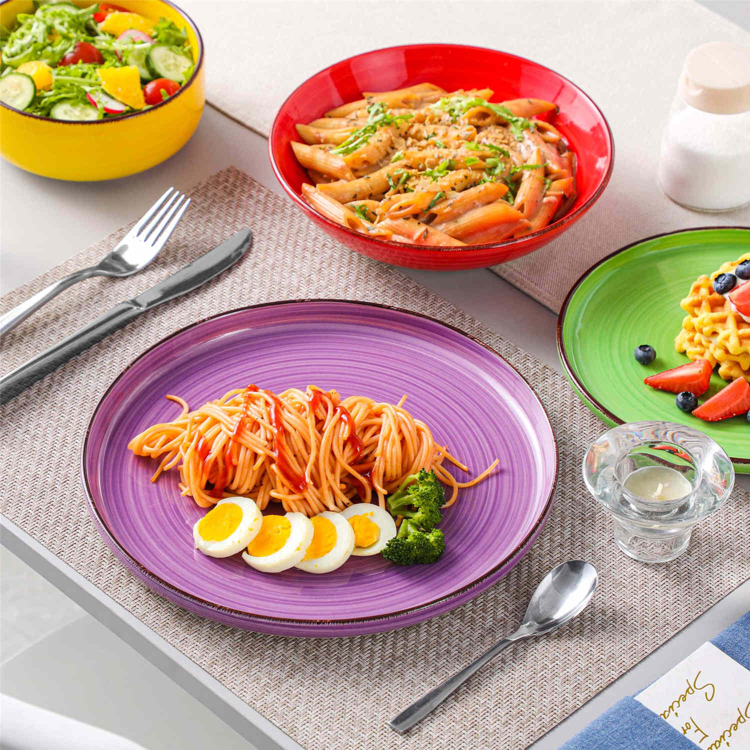 Bonita Lipped-Edge 16 Piece Dinnerware Set