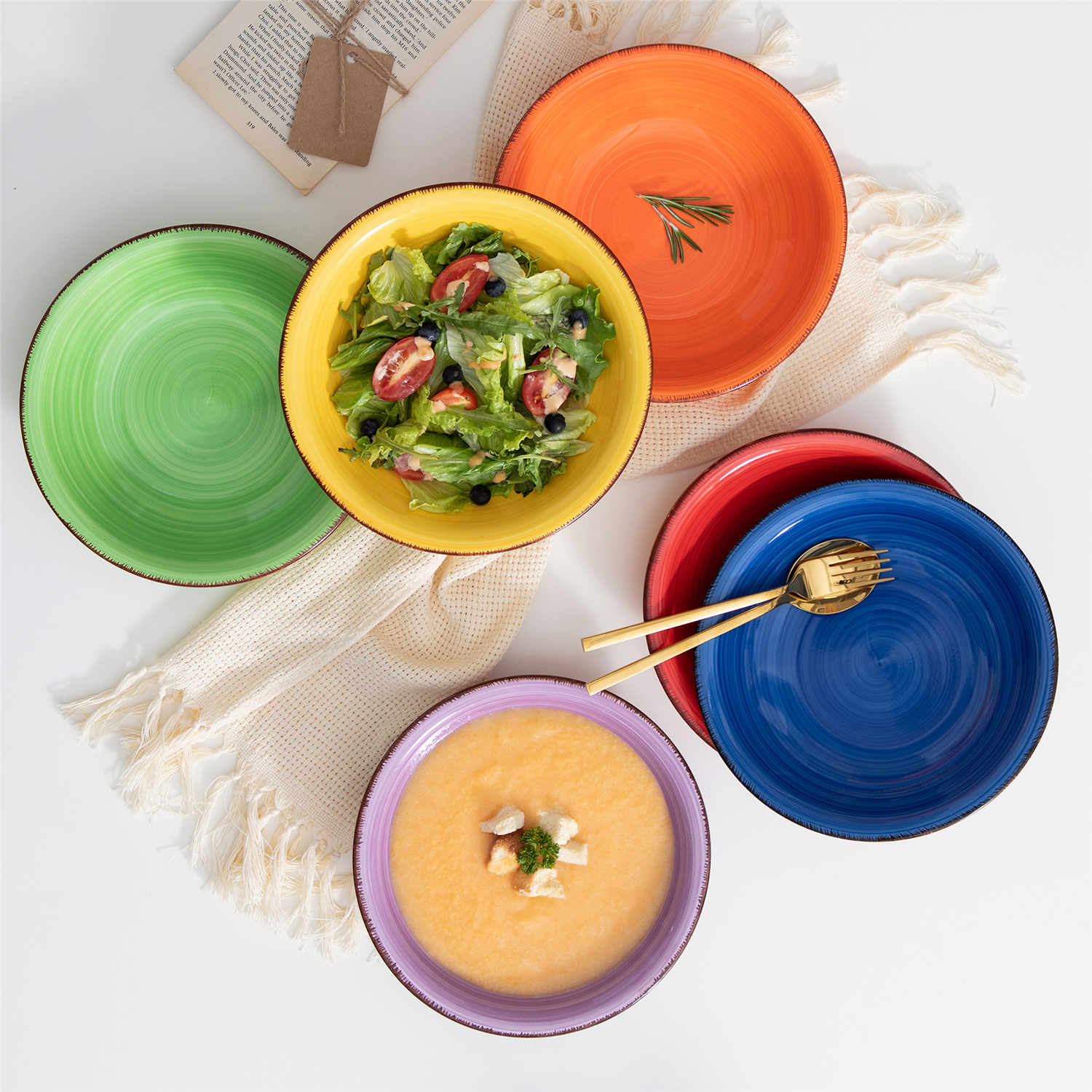 Bonita Soup Plates Set of 6