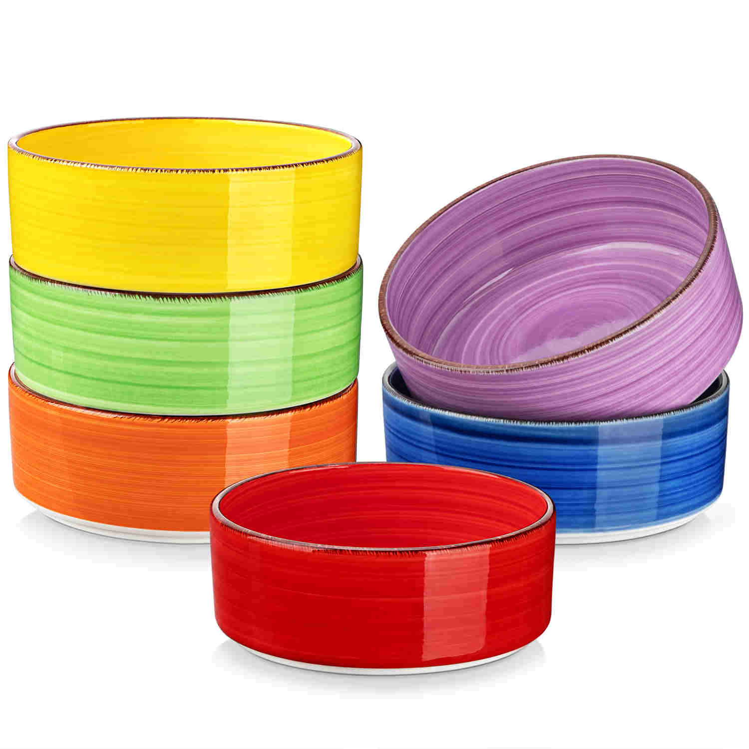 Bonita Straight-Edge Cereal Bowls Set of 6