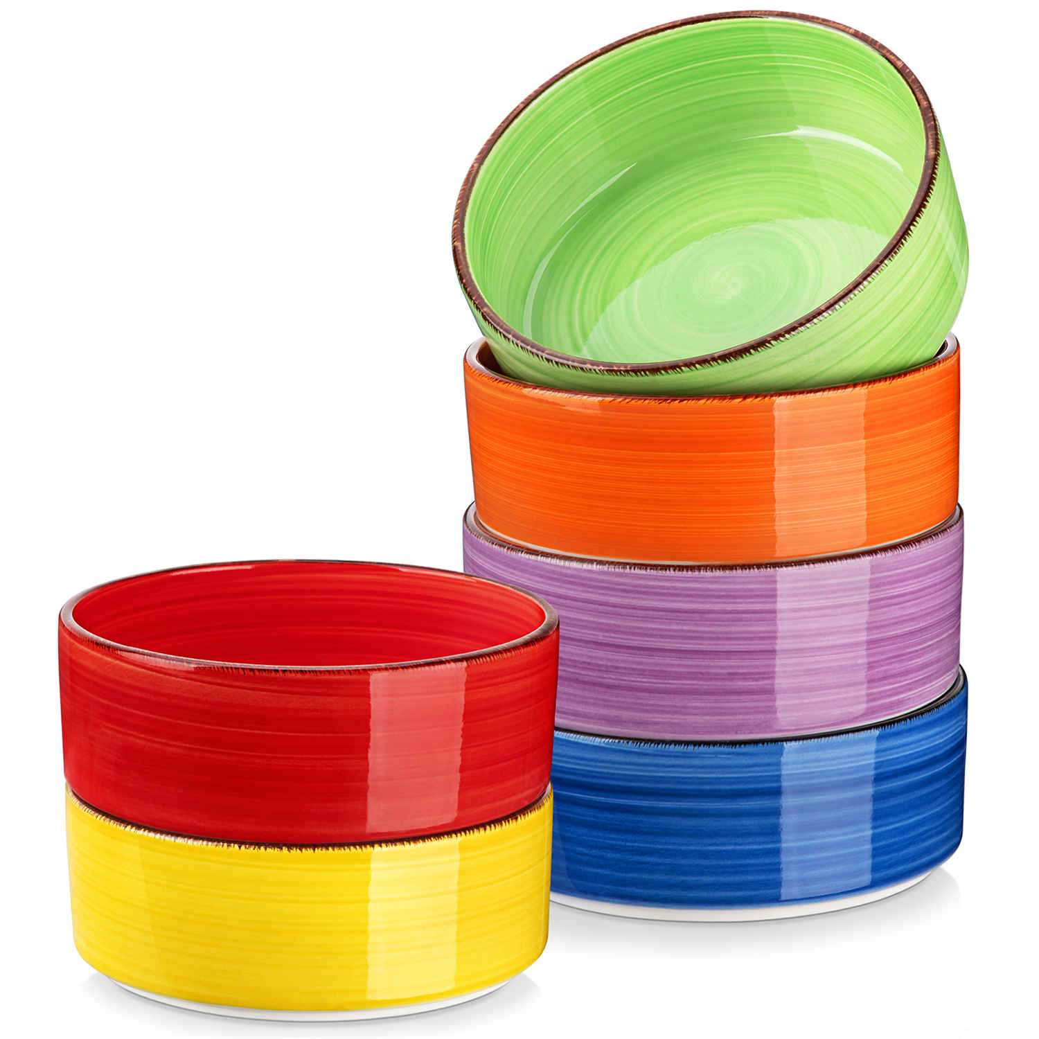 Bonita Straight-Edge Cereal Bowls Set of 6