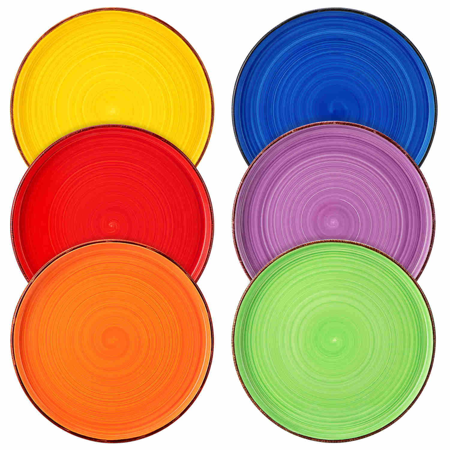Bonita Straight-Edge Large Salad Plates Set of 6