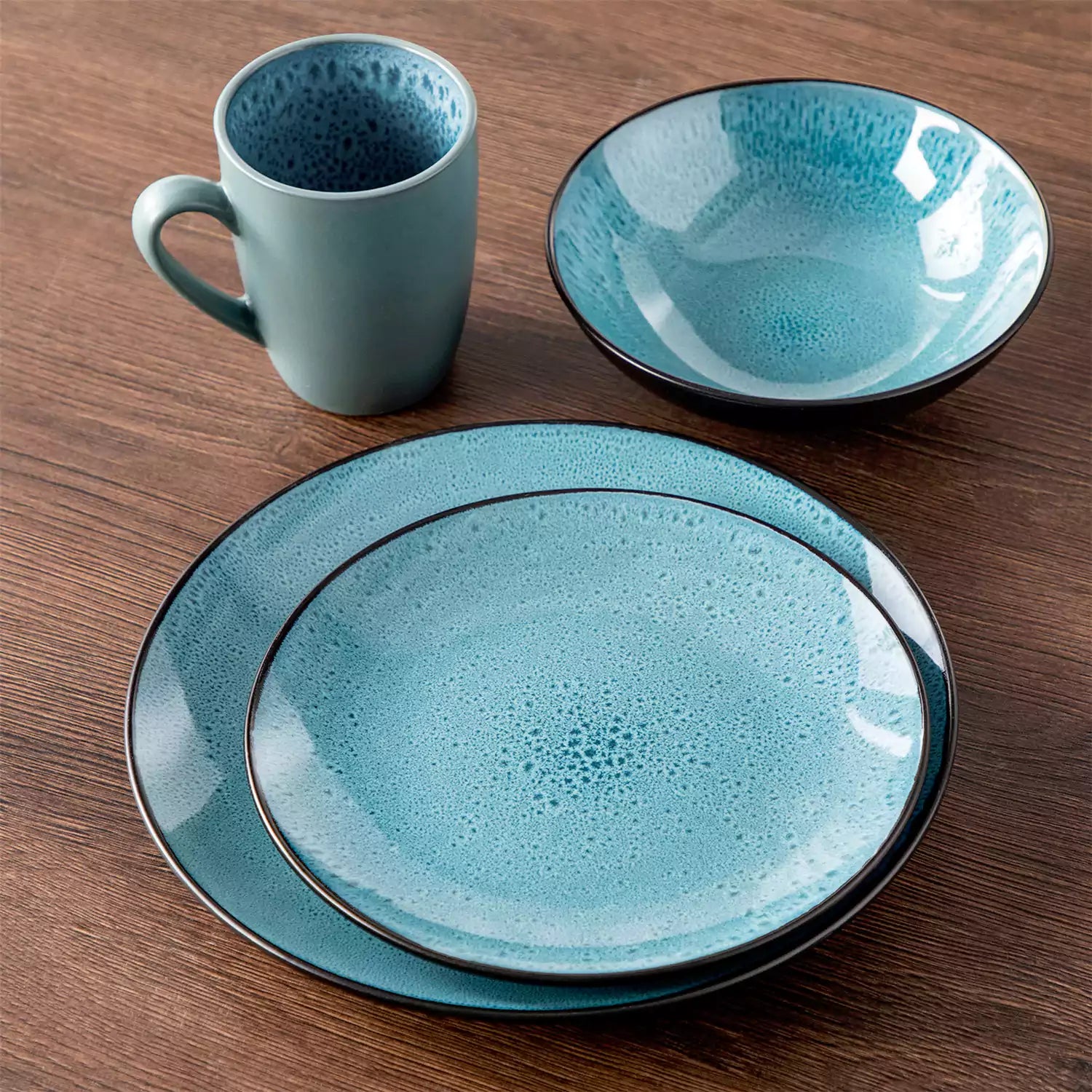 Bubble 16 Piece Dinnerware Set