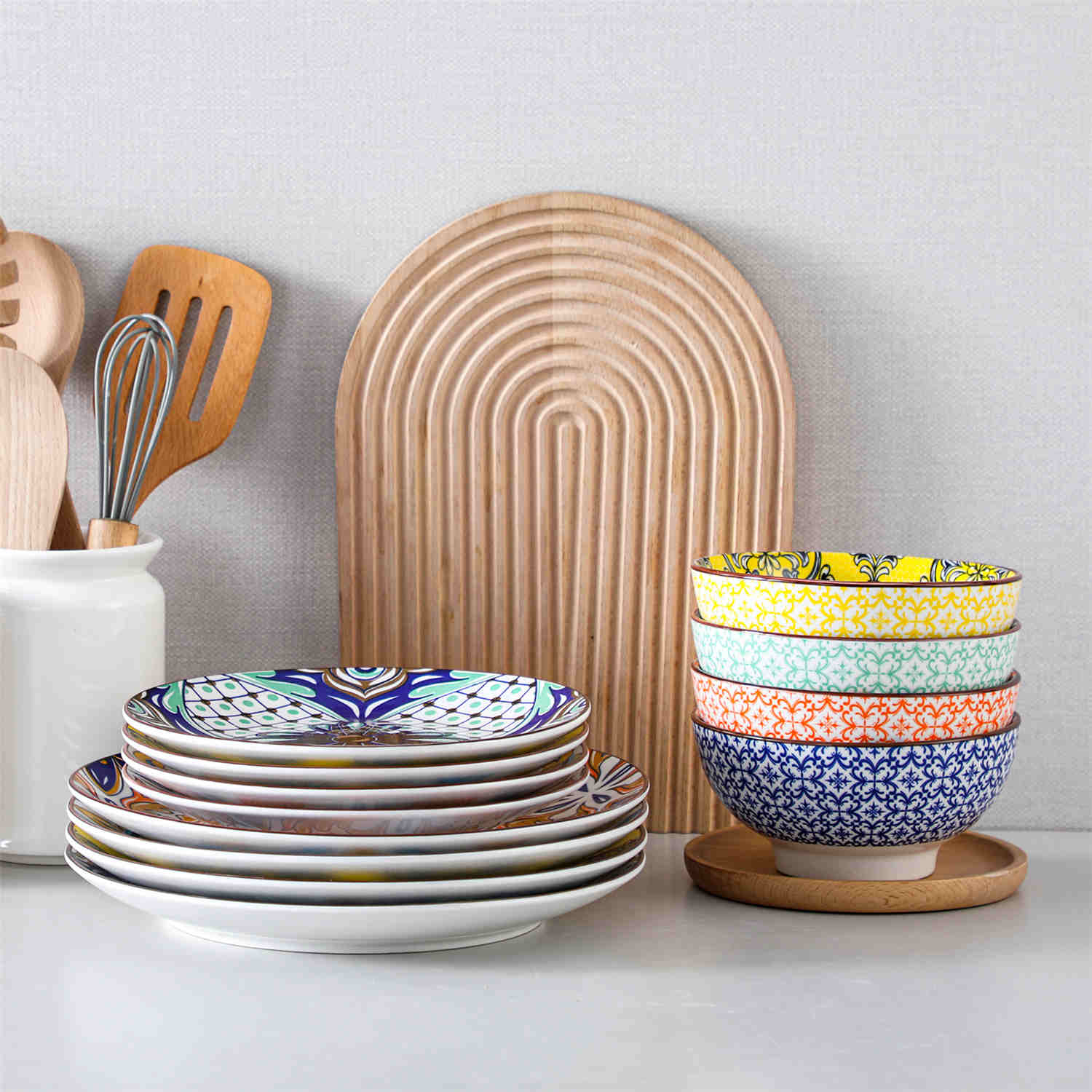 Jasmin 12 Piece Dinnerware Set