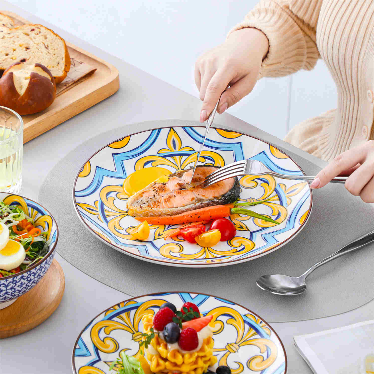 Jasmin 12 Piece Dinnerware Set