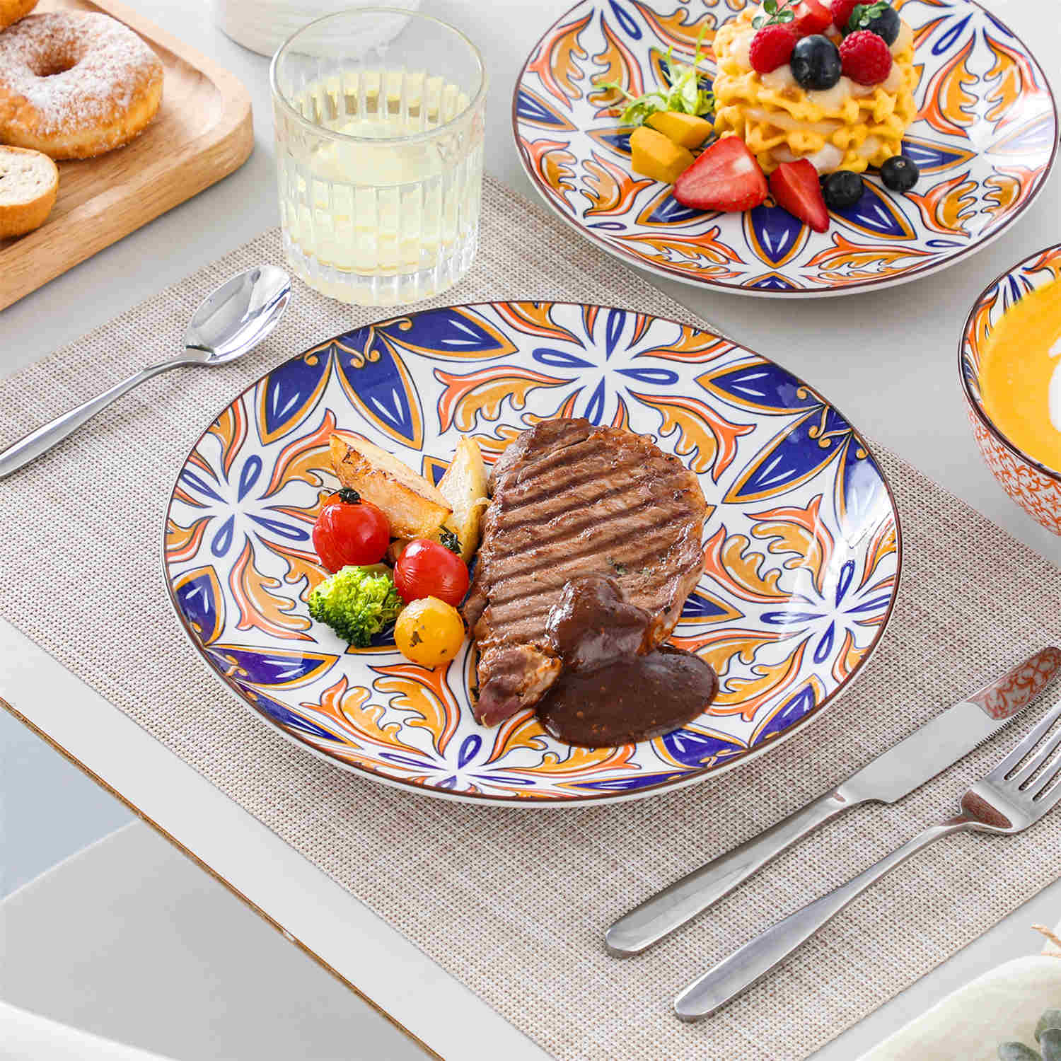 Jasmin 12 Piece Dinnerware Set