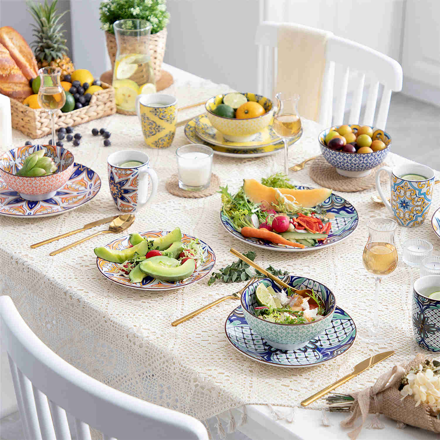 Jasmin Mugs Set of 4