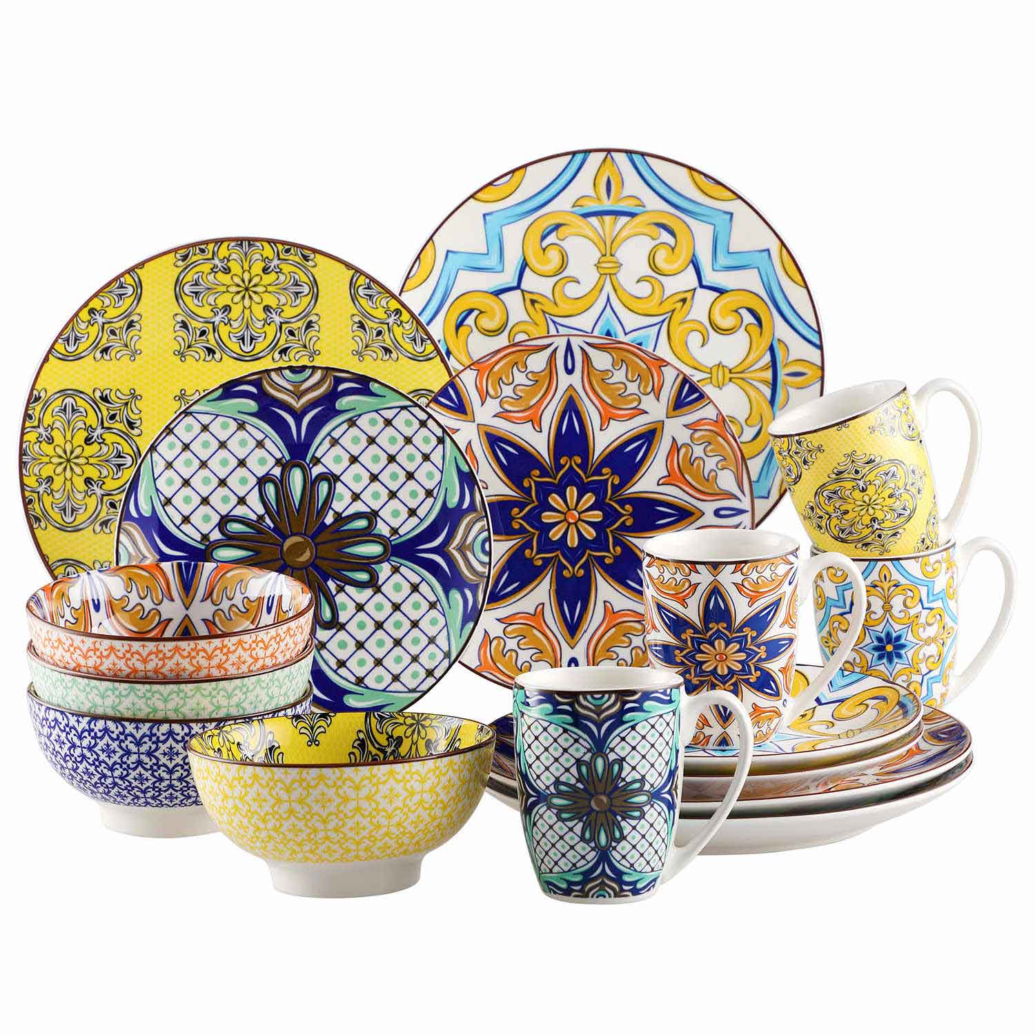 Jasmin 16 Piece Dinnerware Set