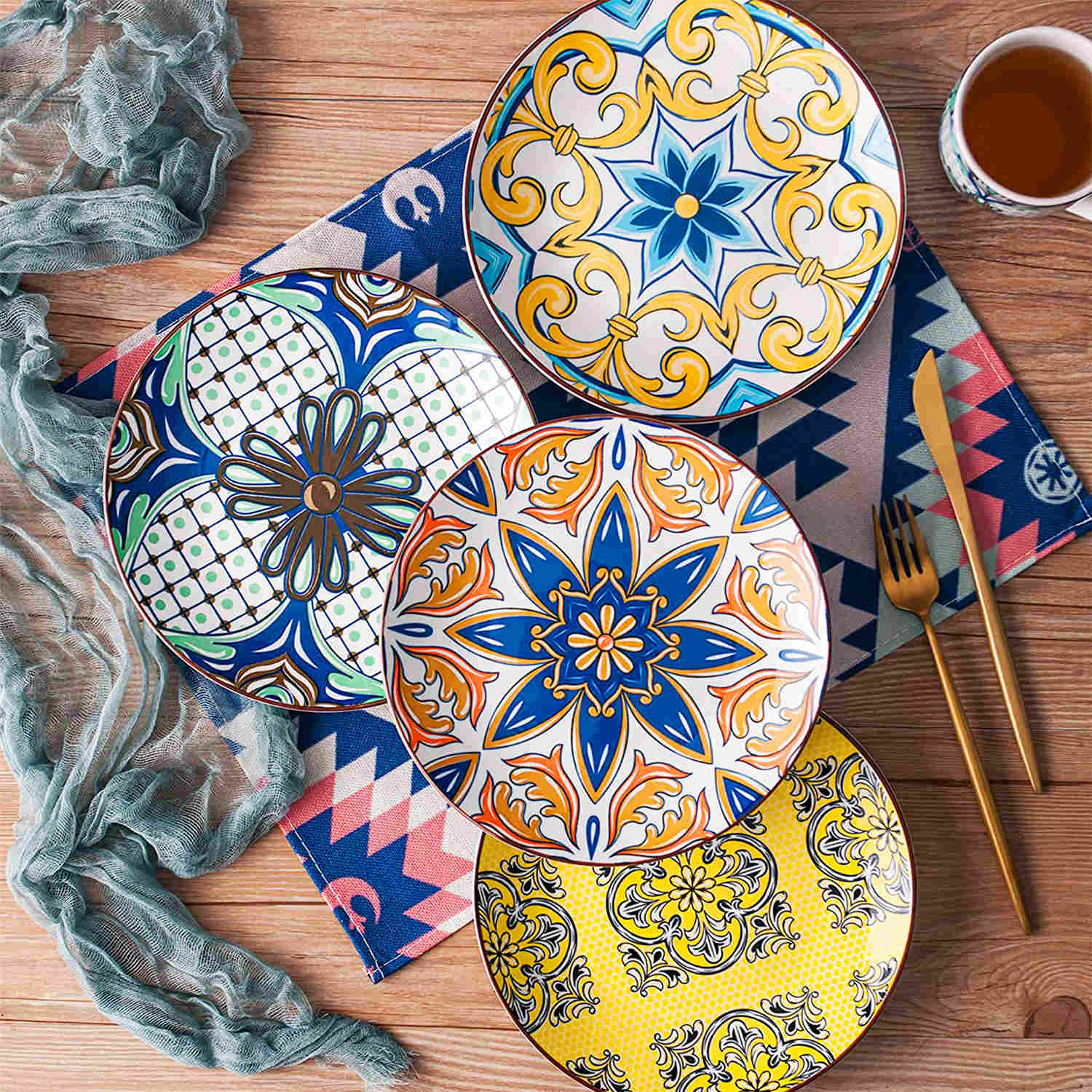 Jasmin Salad Plates Set of 4