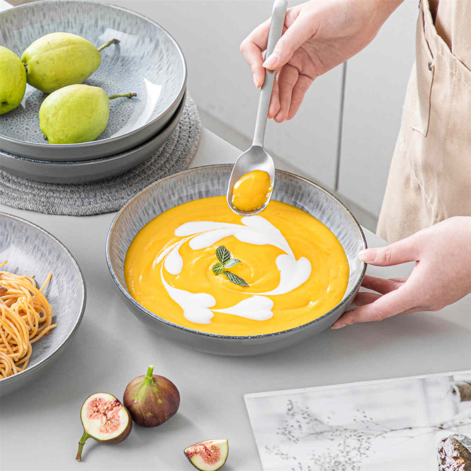 Karst Pasta Bowls Set of 4