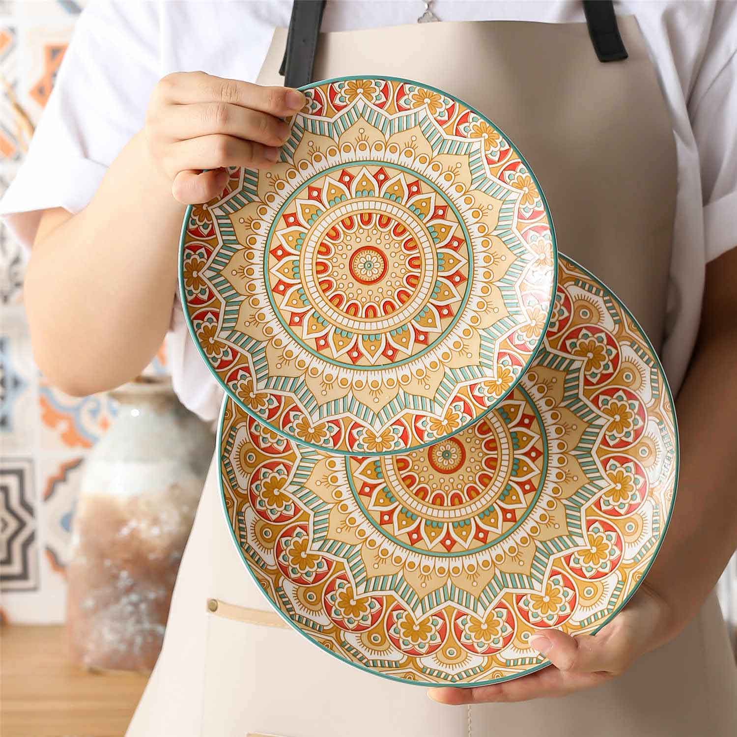 Mandala 16 Piece Dinnerware Set