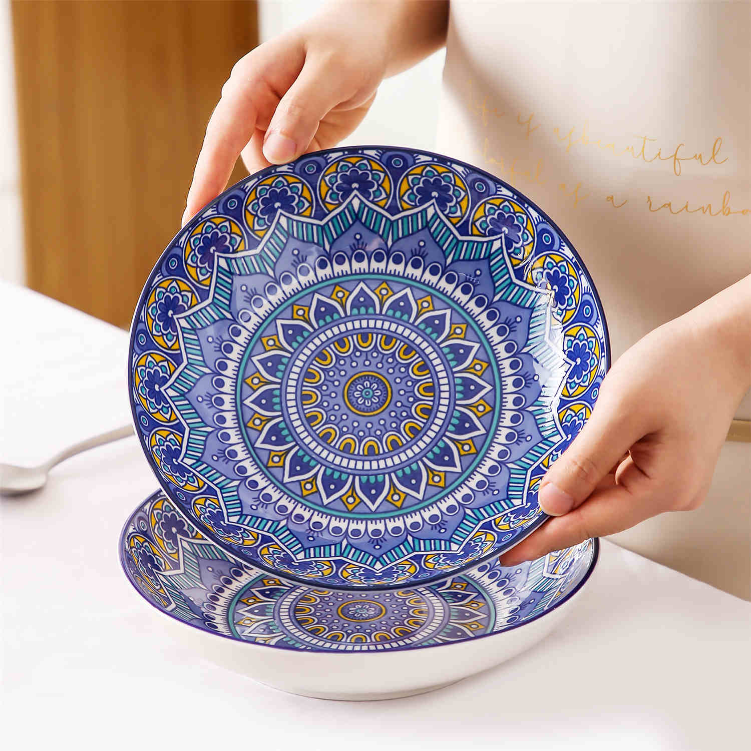Mandala Soup Plates Set of 4