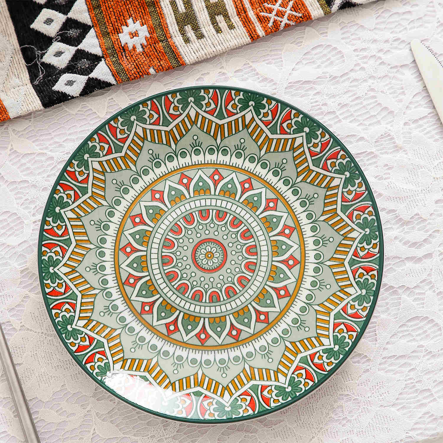 Mandala Salad Plates Set of 4