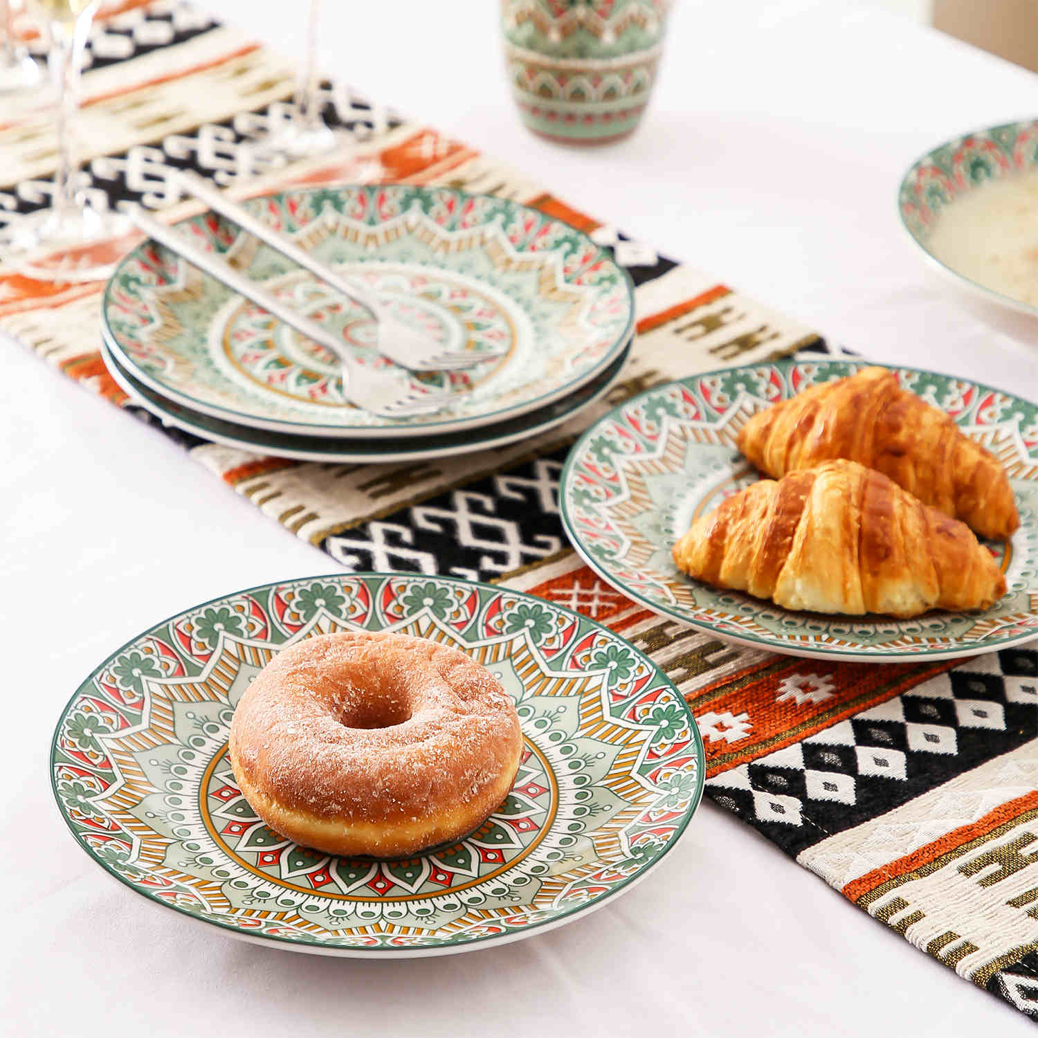 Mandala Salad Plates Set of 4