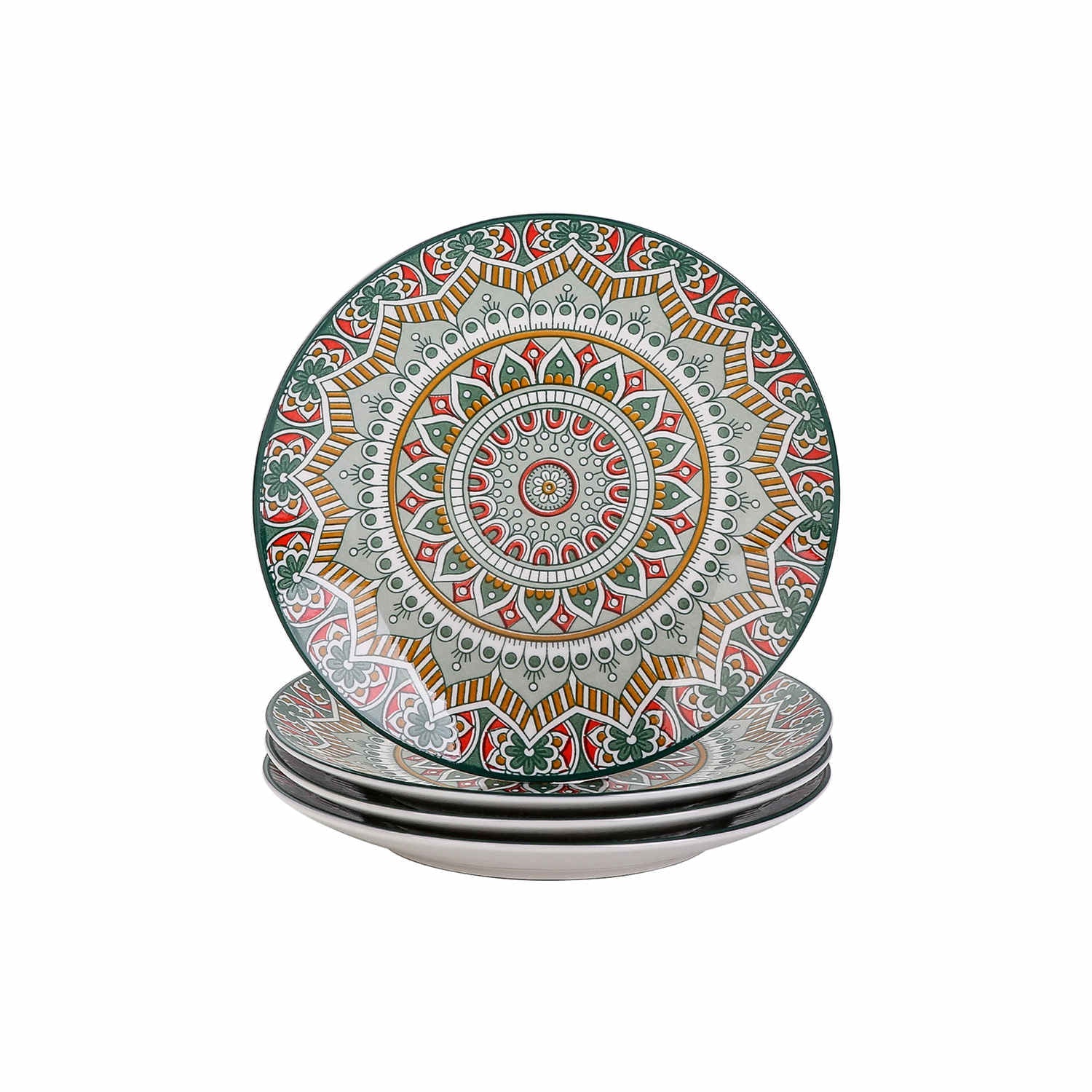 Mandala Salad Plates Set of 4