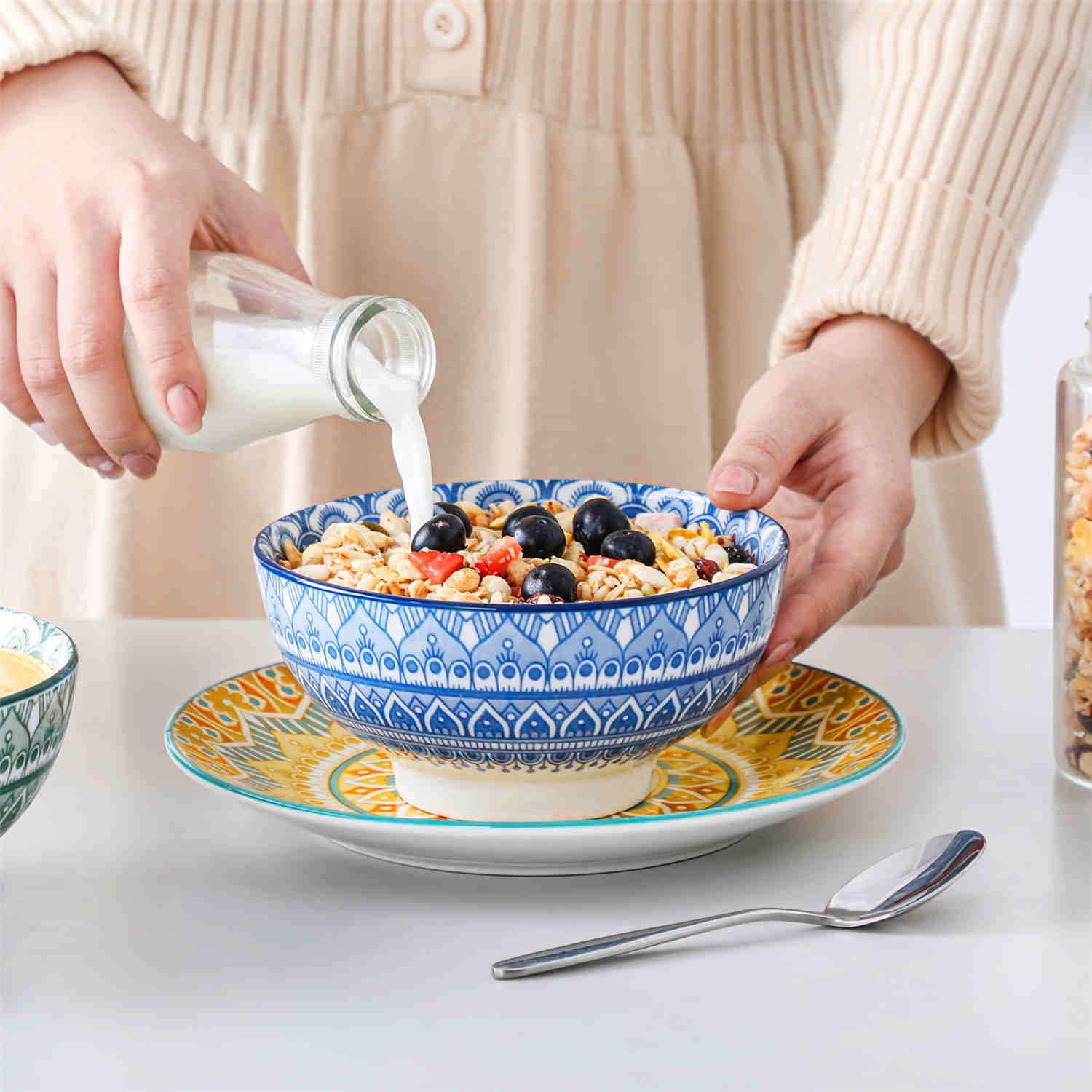 Mandala 12 Piece Dinnerware Set