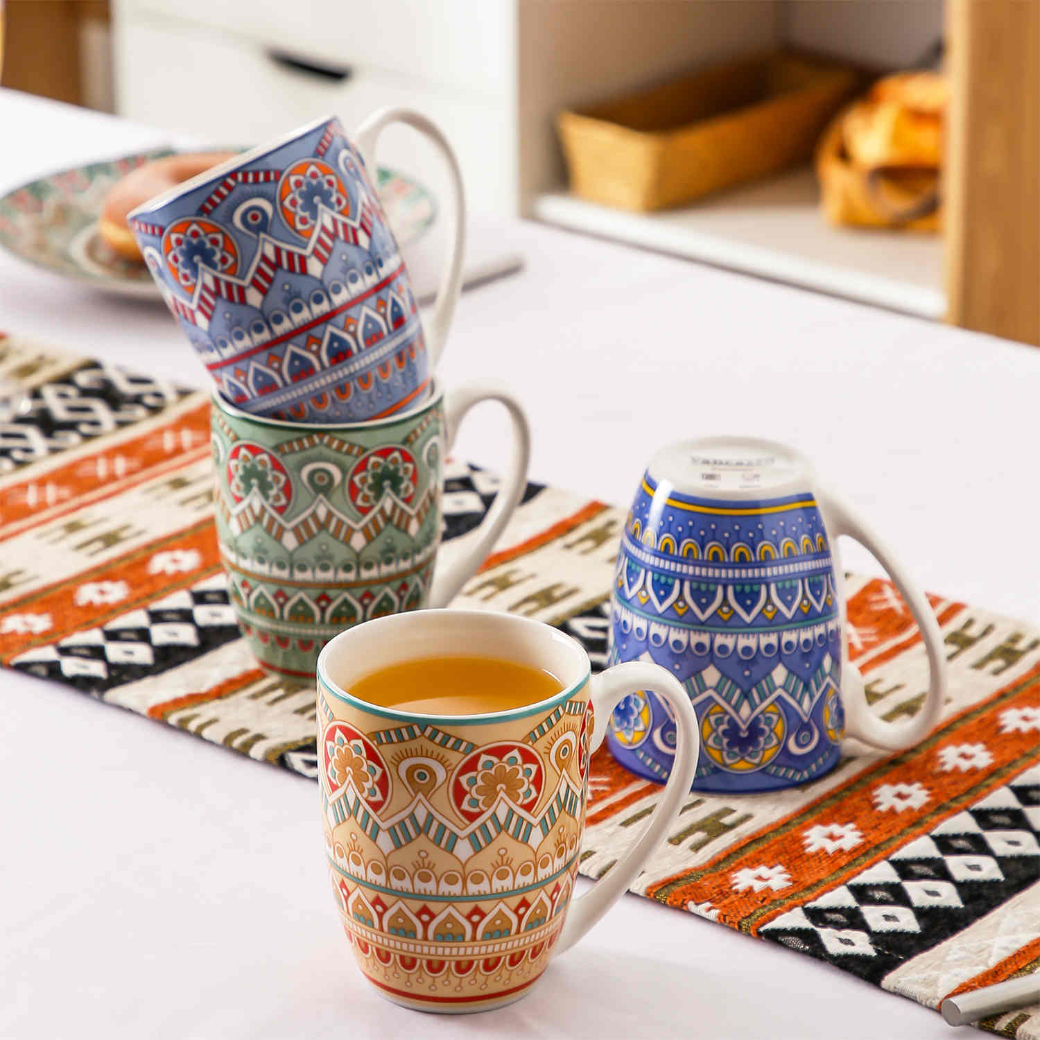 Mandala Mugs Set of 4
