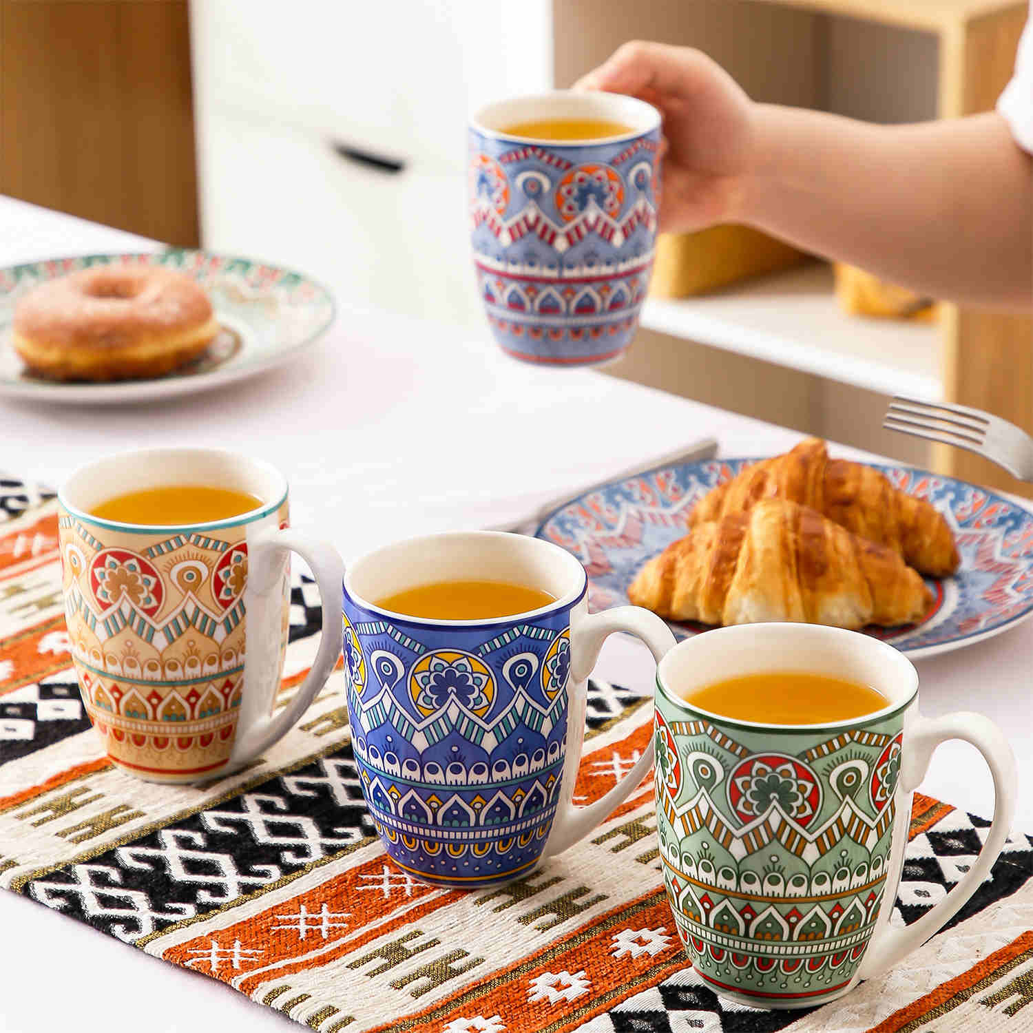 Mandala Mugs Set of 4