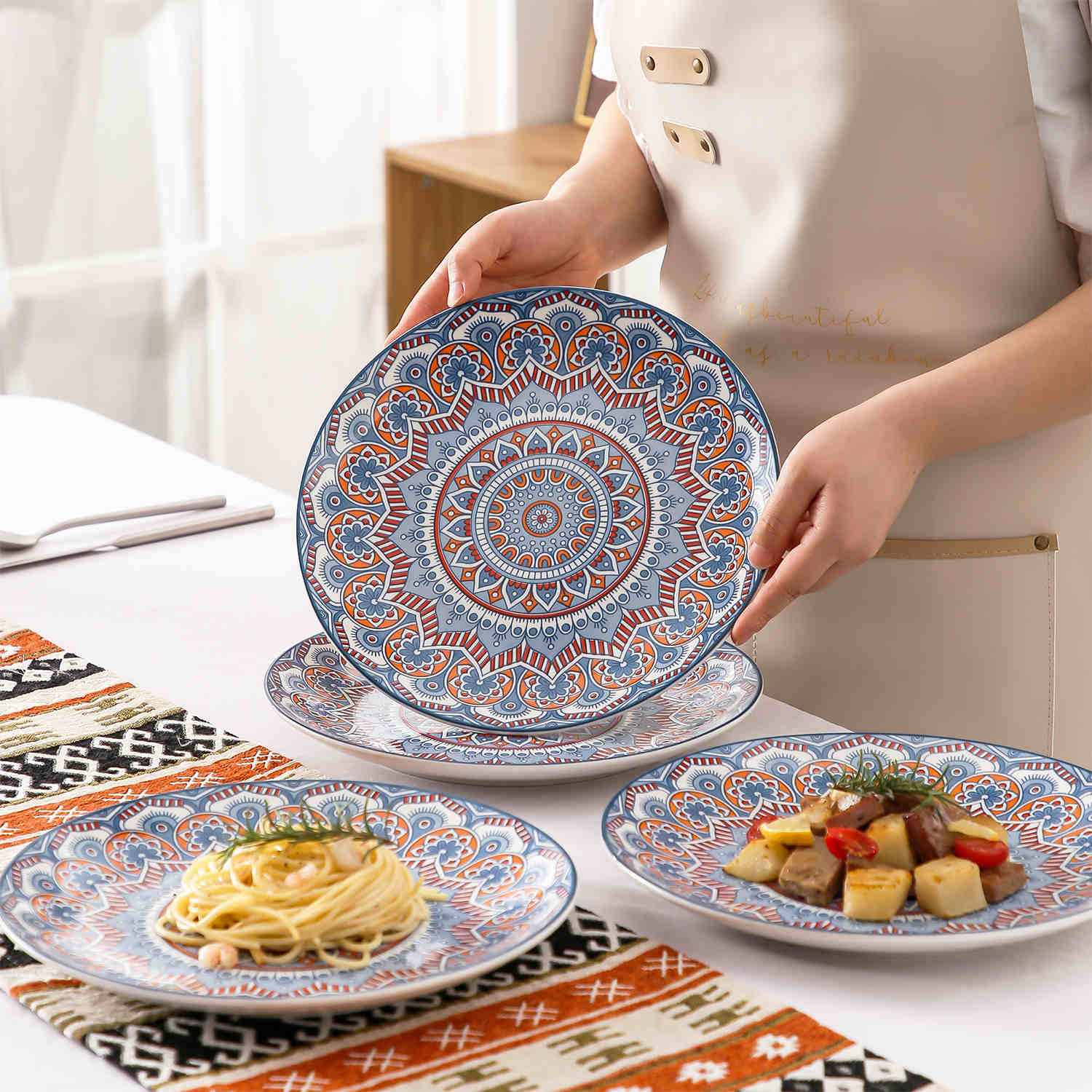 Mandala Dinner Plates Set of 4
