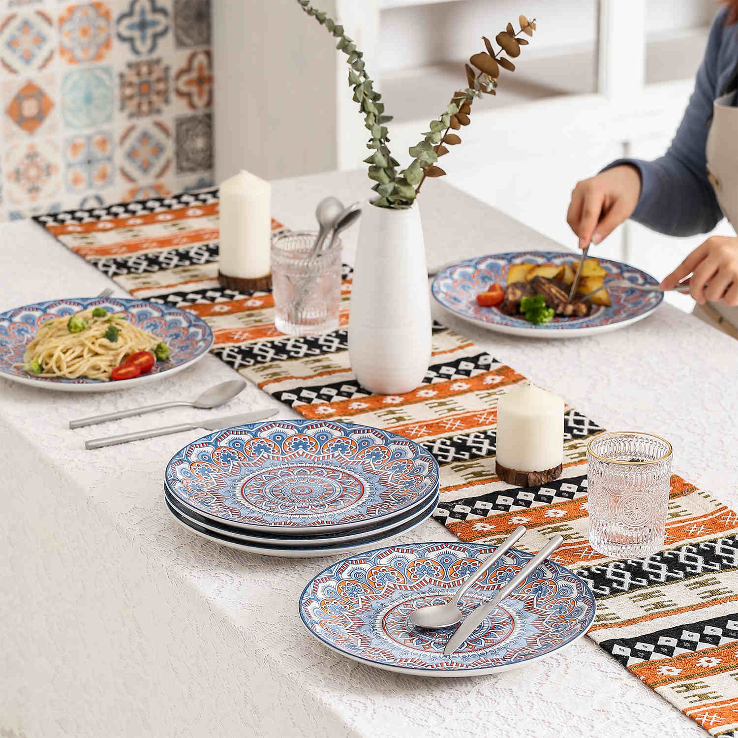 Mandala Dinner Plates Set of 4