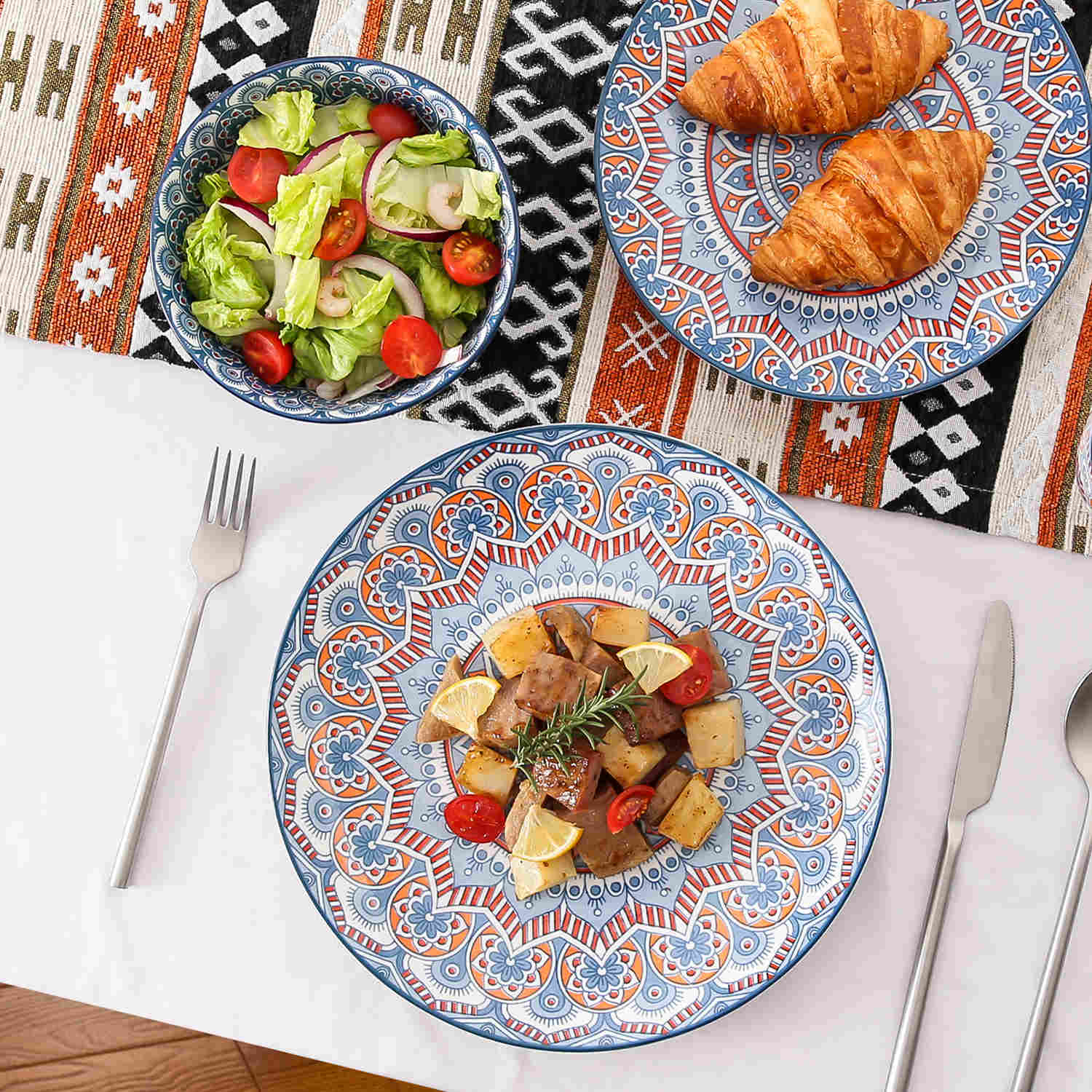 Mandala 16 Piece Dinnerware Set