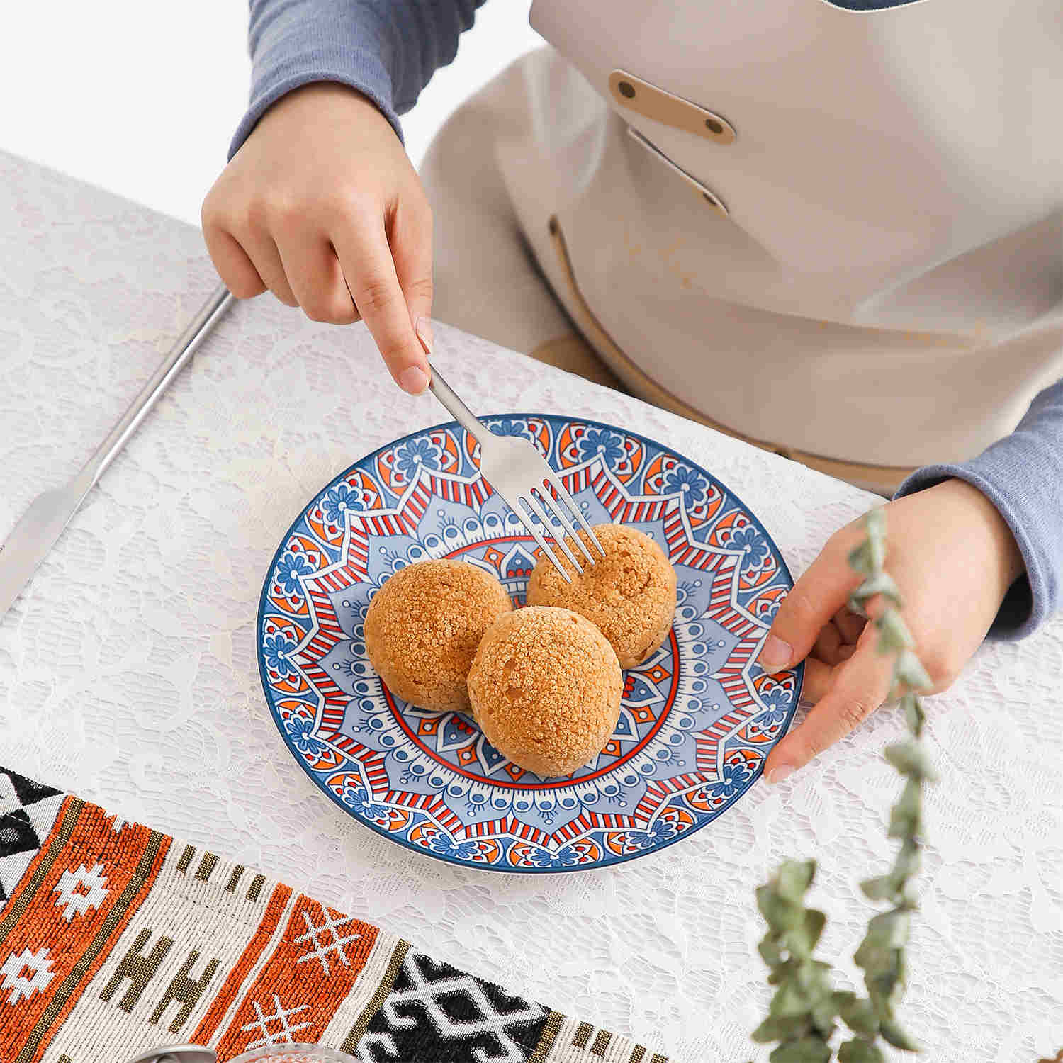 Mandala Salad Plates Set of 4