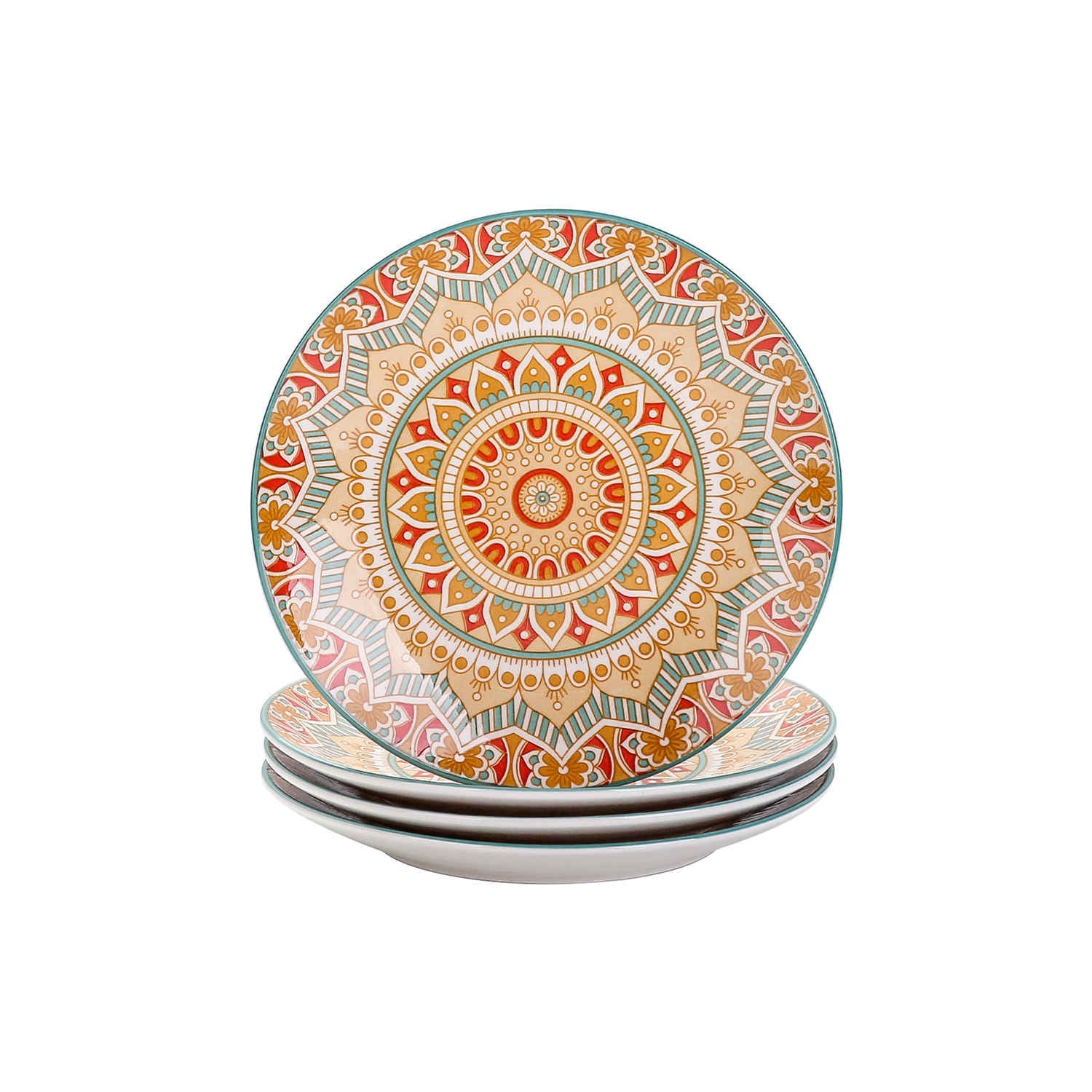 Mandala Salad Plates Set of 4