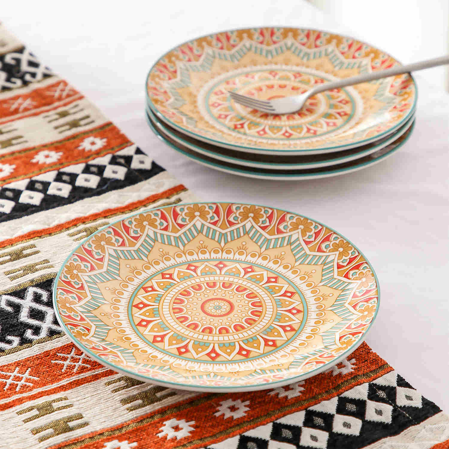 Mandala Salad Plates Set of 4