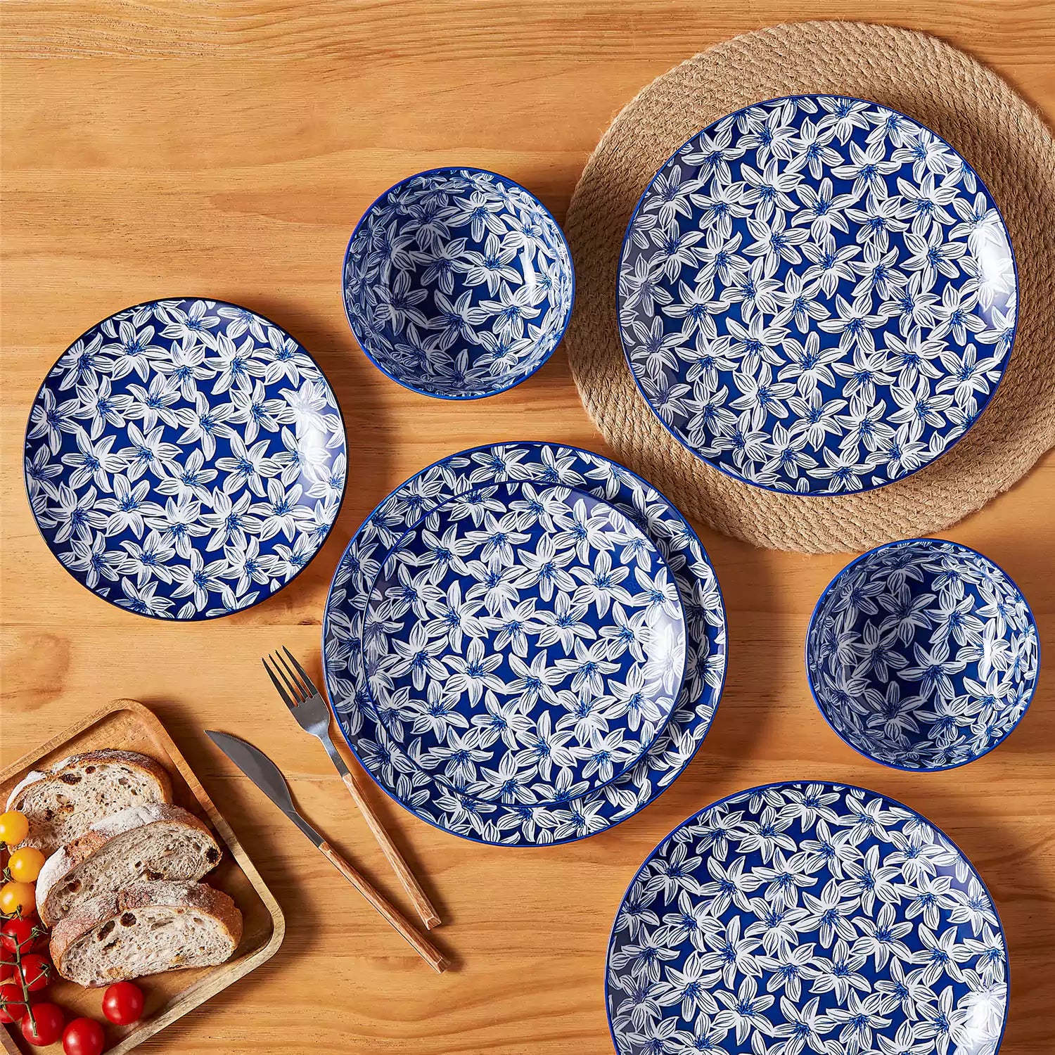 Selene 12 Piece Dinnerware Set