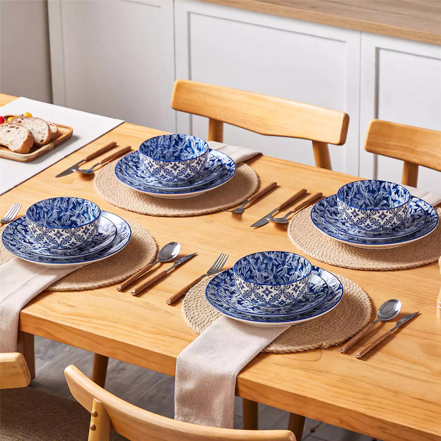 Selene 12 Piece Dinnerware Set