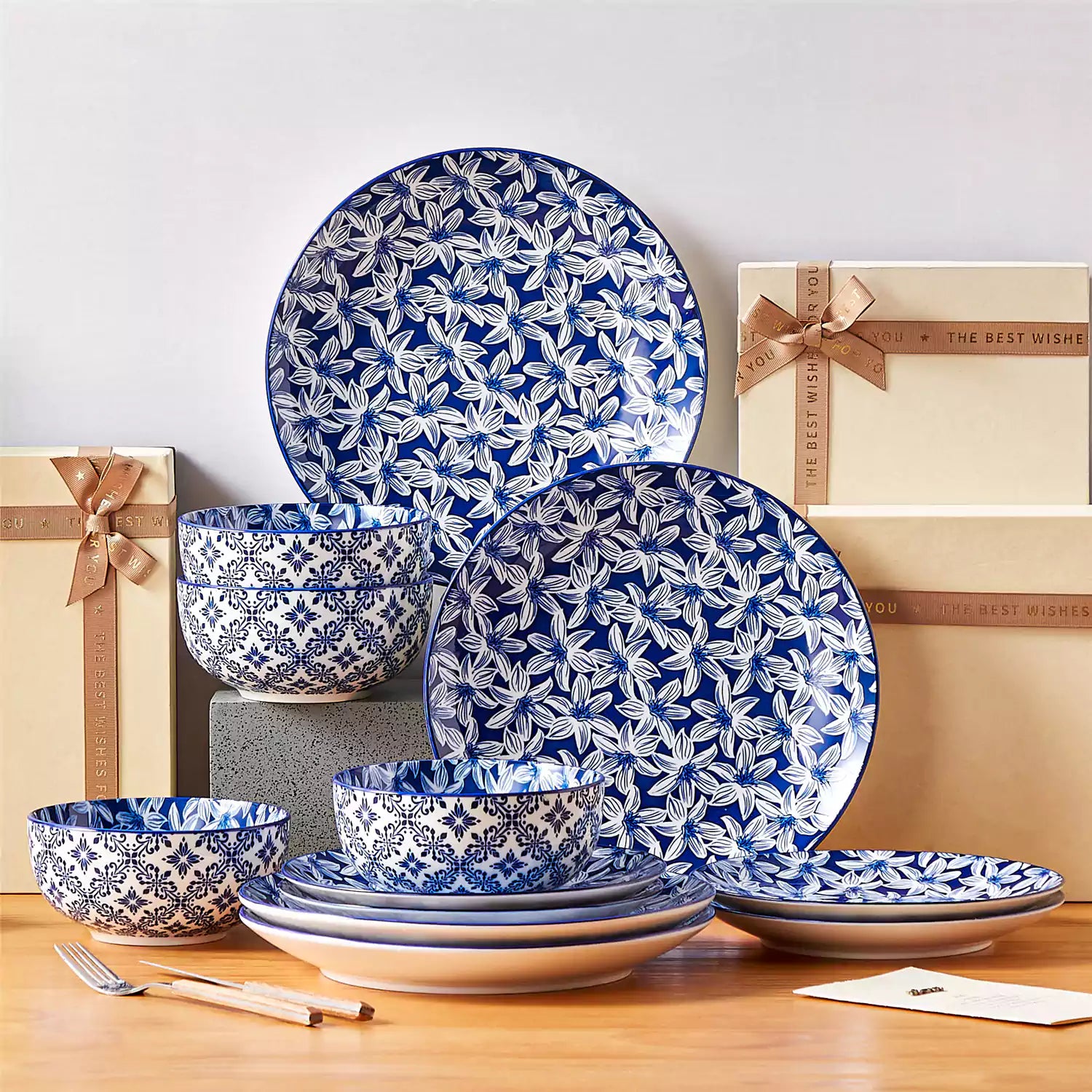 Selene 12 Piece Dinnerware Set