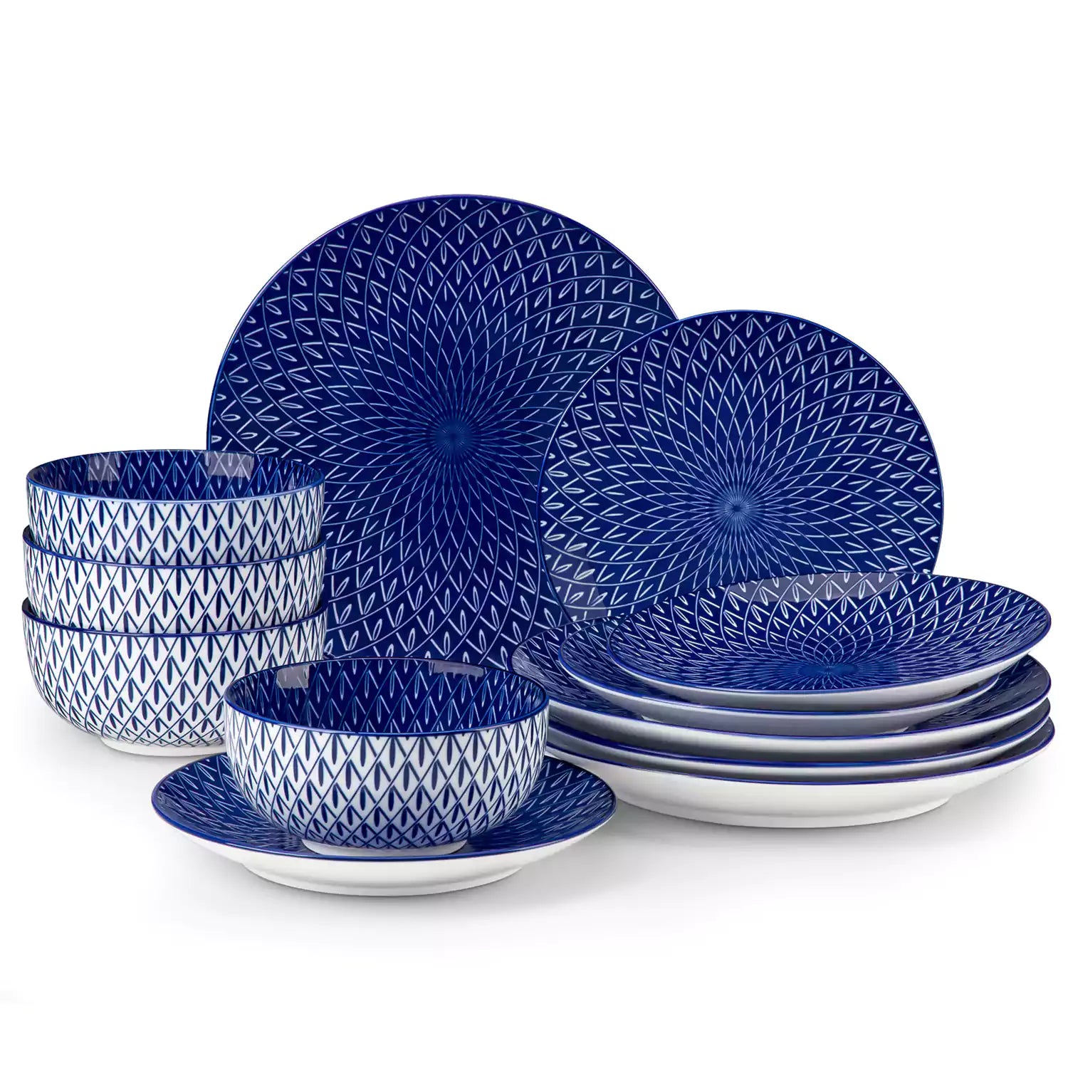 Selene 12 Piece Dinnerware Set