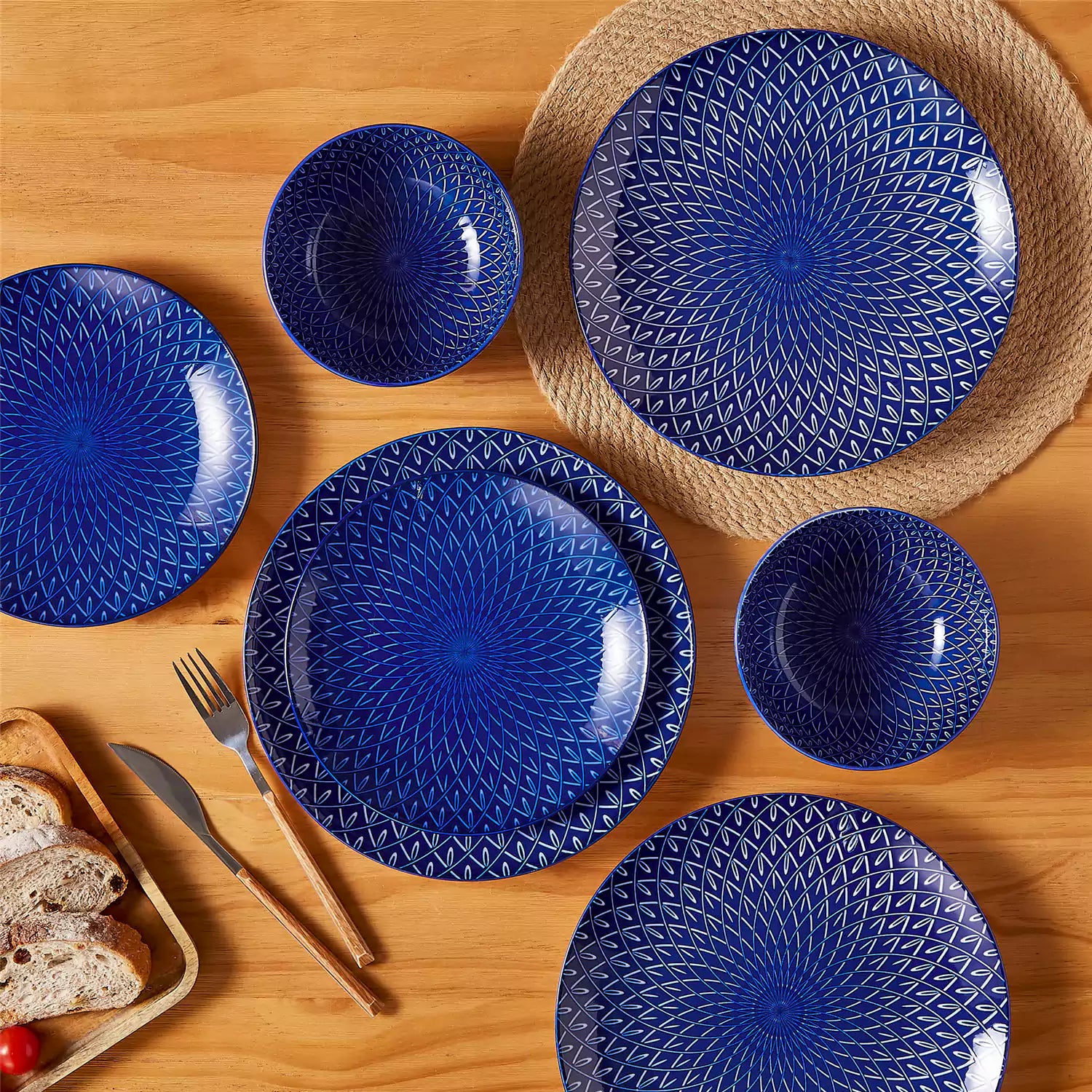Selene 12 Piece Dinnerware Set
