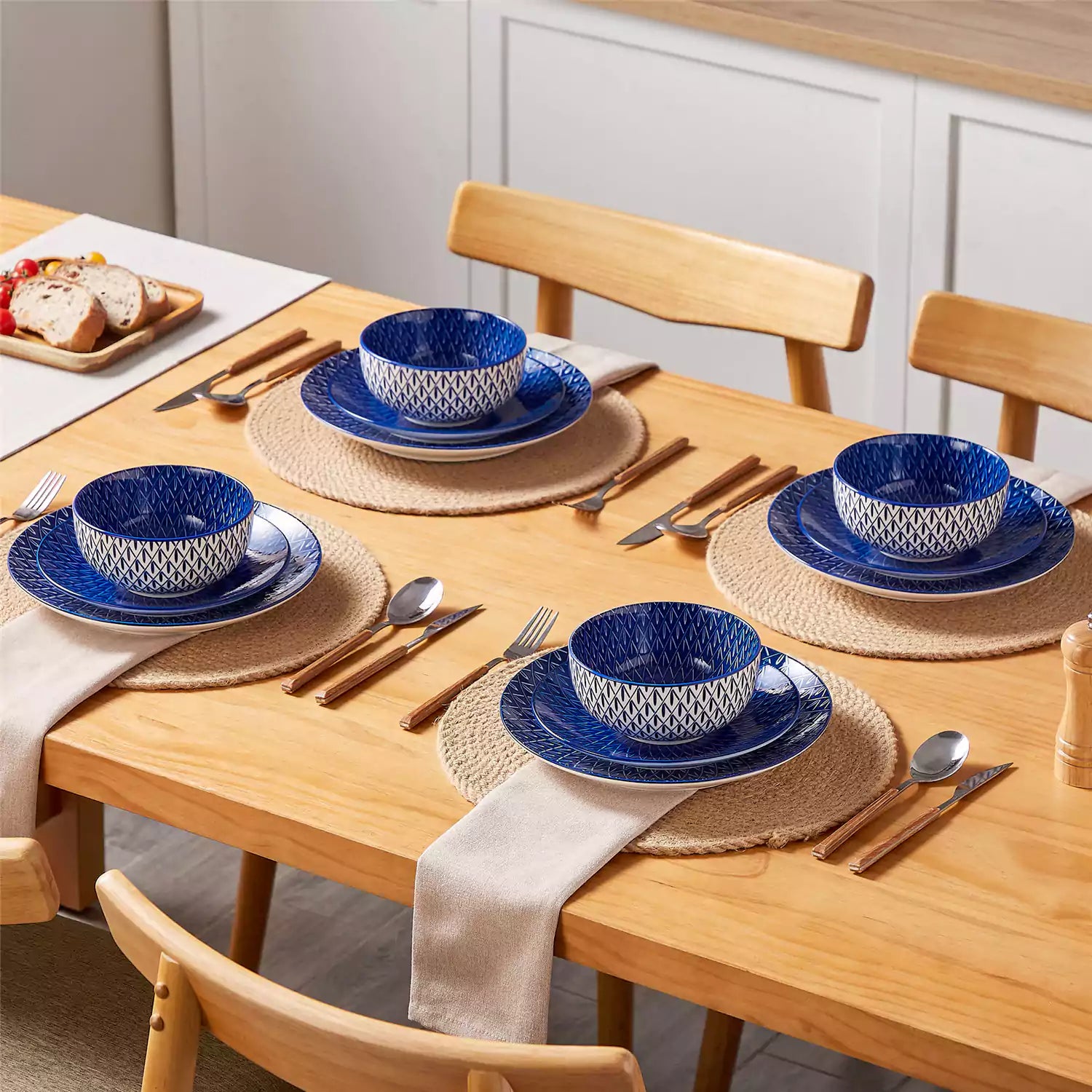 Selene 12 Piece Dinnerware Set