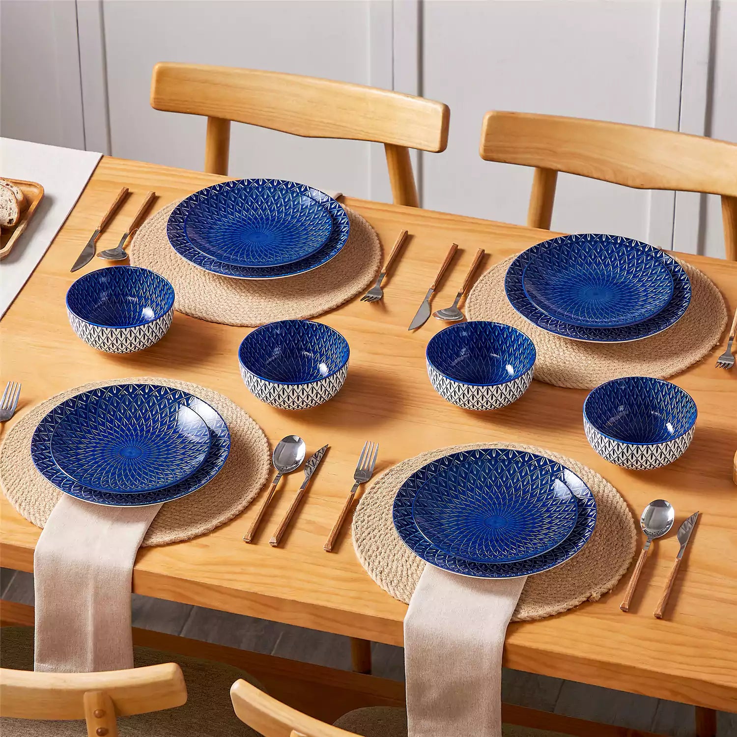 Selene 12 Piece Dinnerware Set