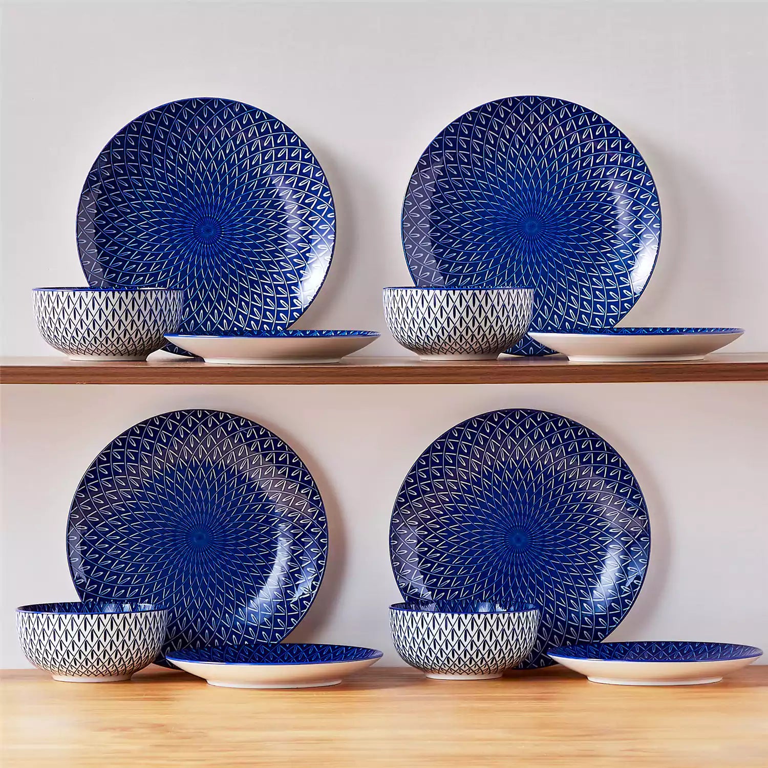 Selene 12 Piece Dinnerware Set